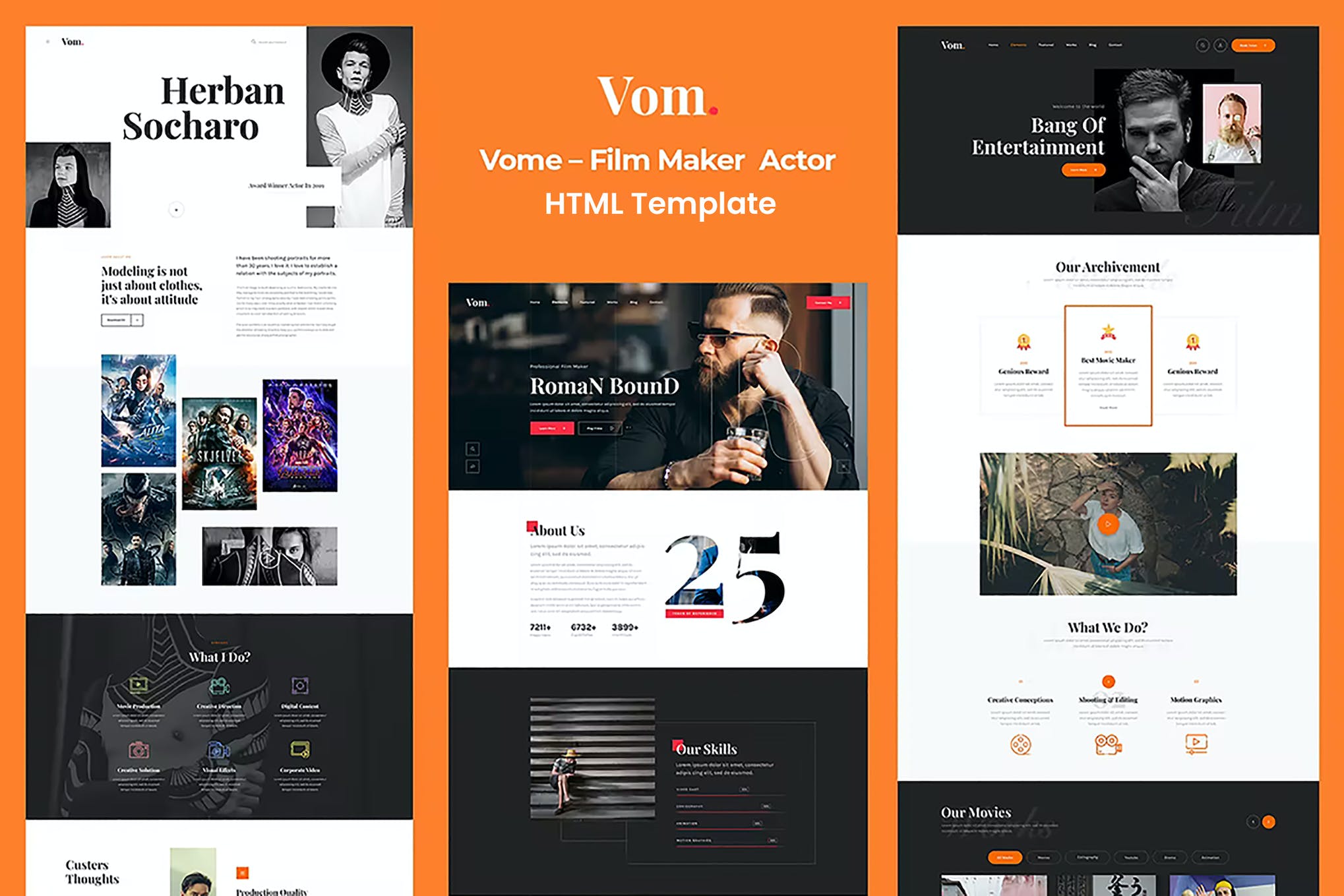 Vom – Multipurpose Film Maker HTML5 Template