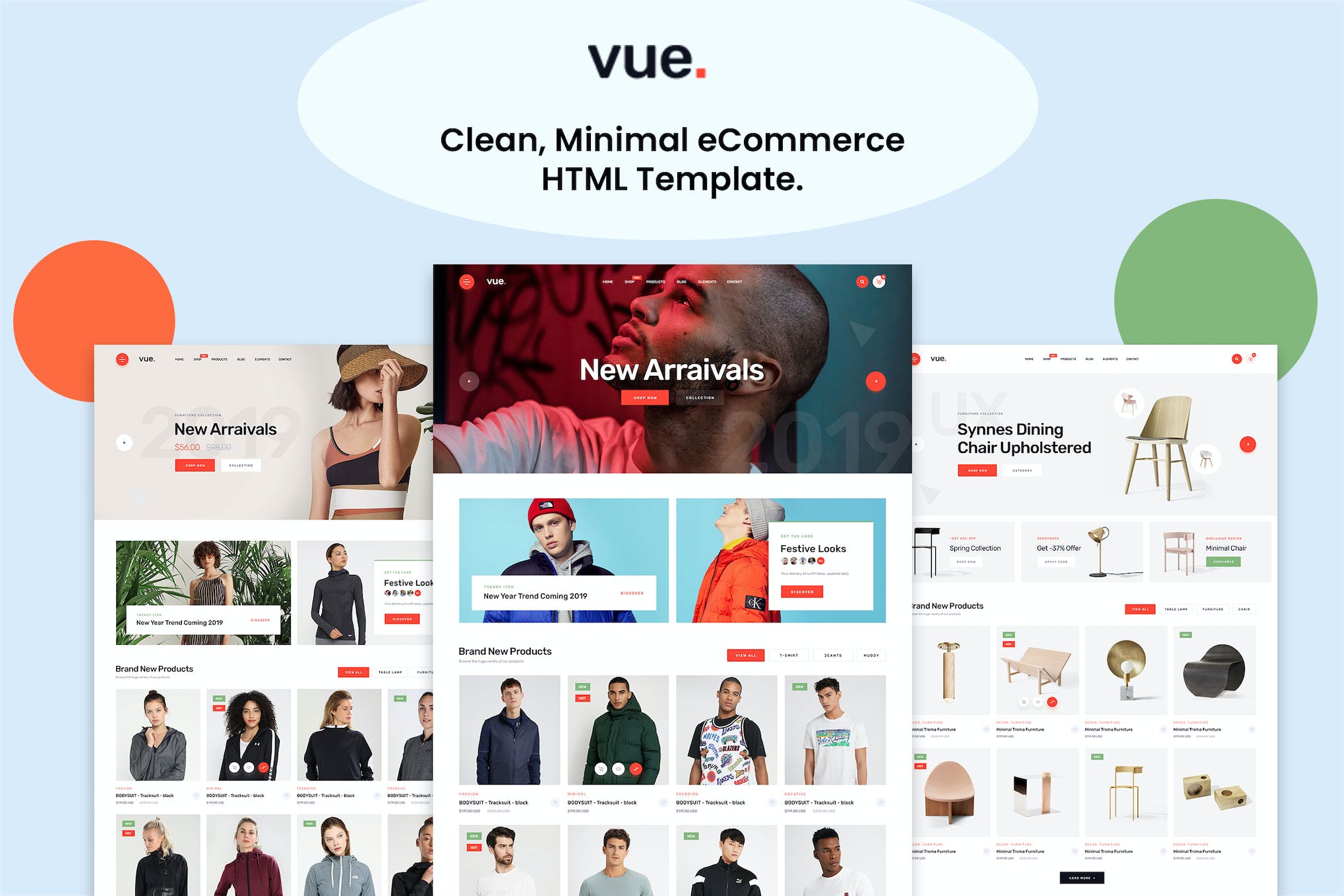 Vue – Clean Minimal eCommerce HTML5 Template