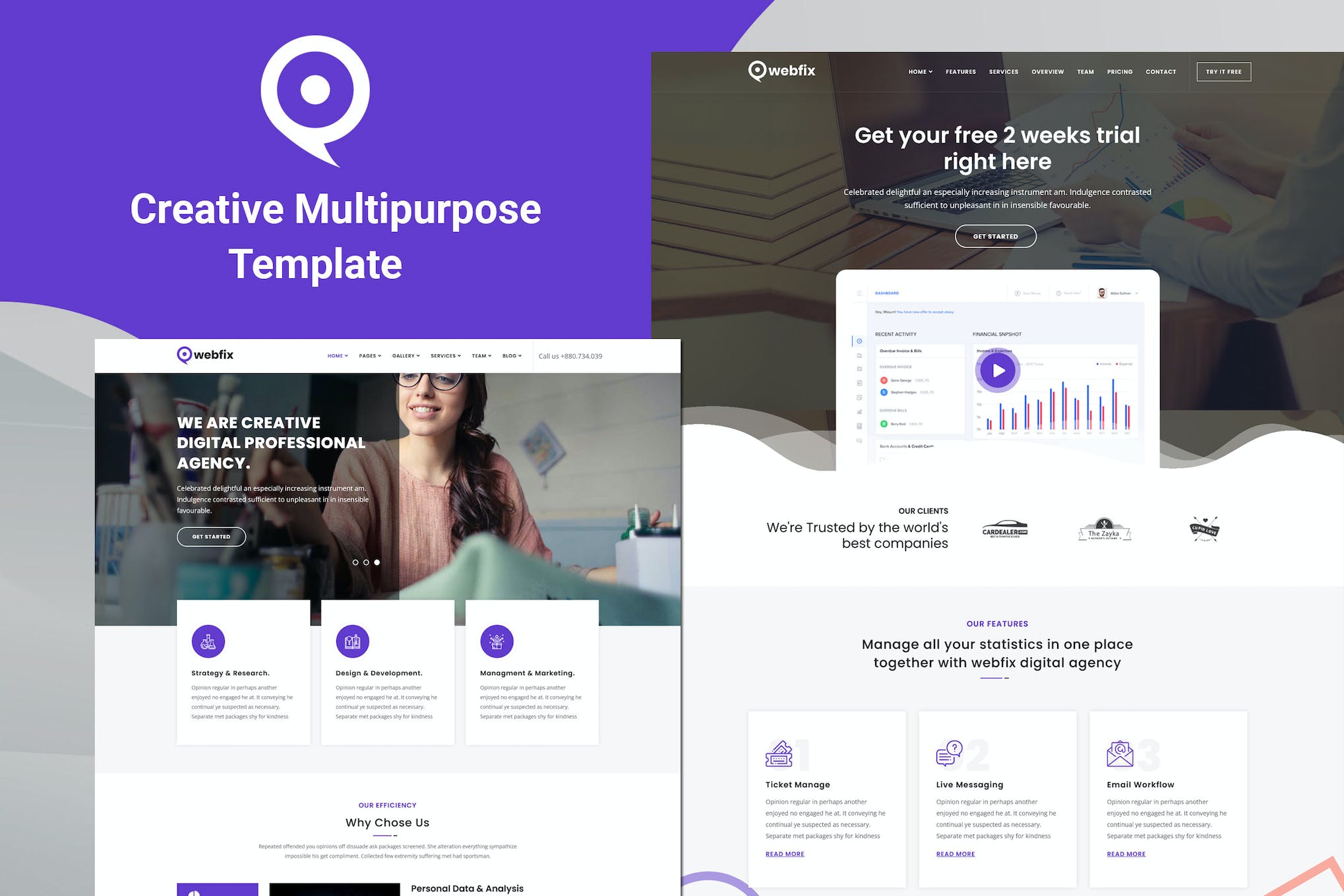 Webfix – Creative Multipurpose Template