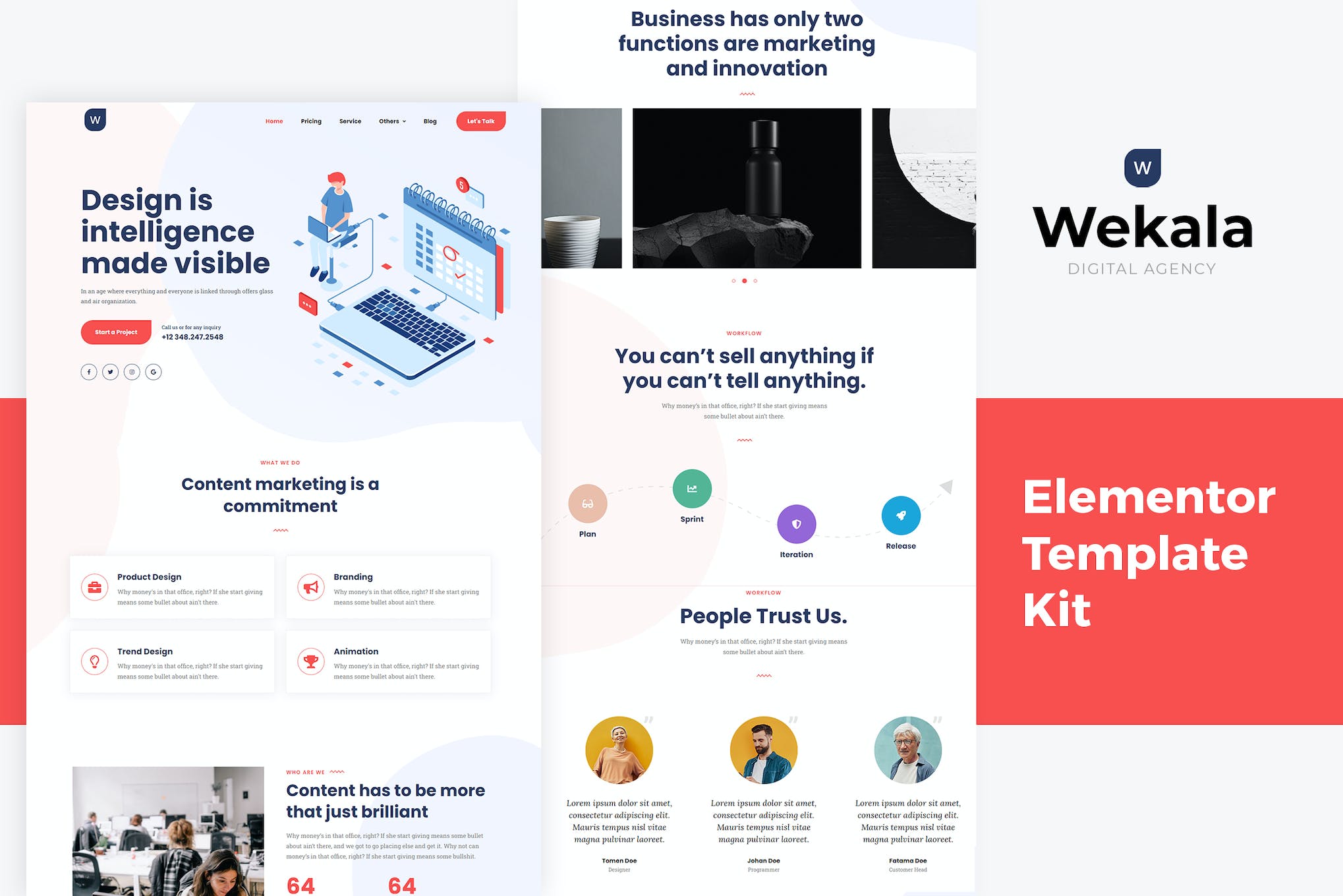 Wekala – Agency Elementor Template Kit