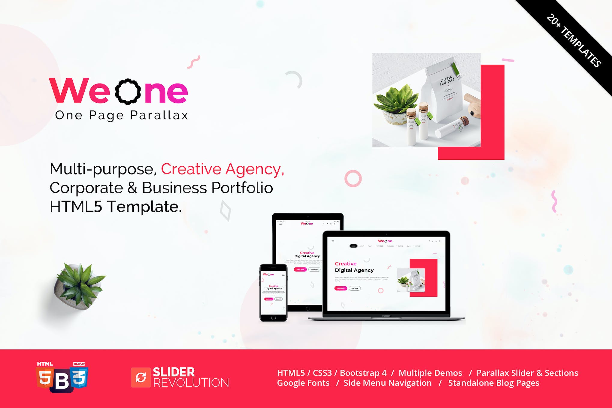 Weone – One Page Parallax HTML5