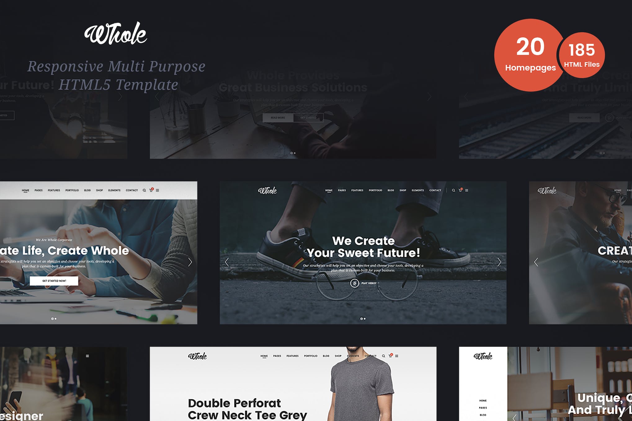 Whole – Responsive Multi-Purpose HTML5 Template