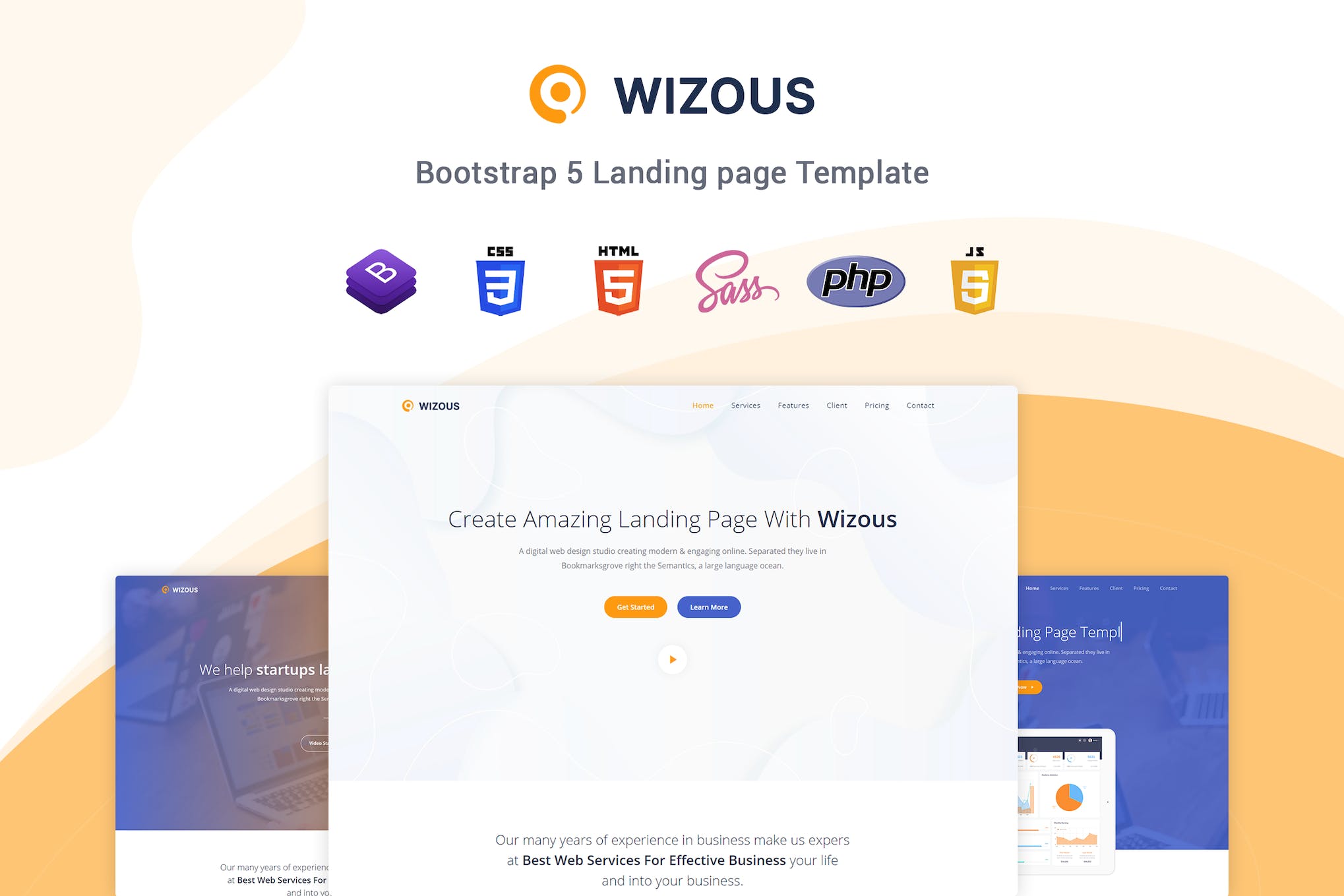 Wizous – Bootstrap 5 Landing page Template