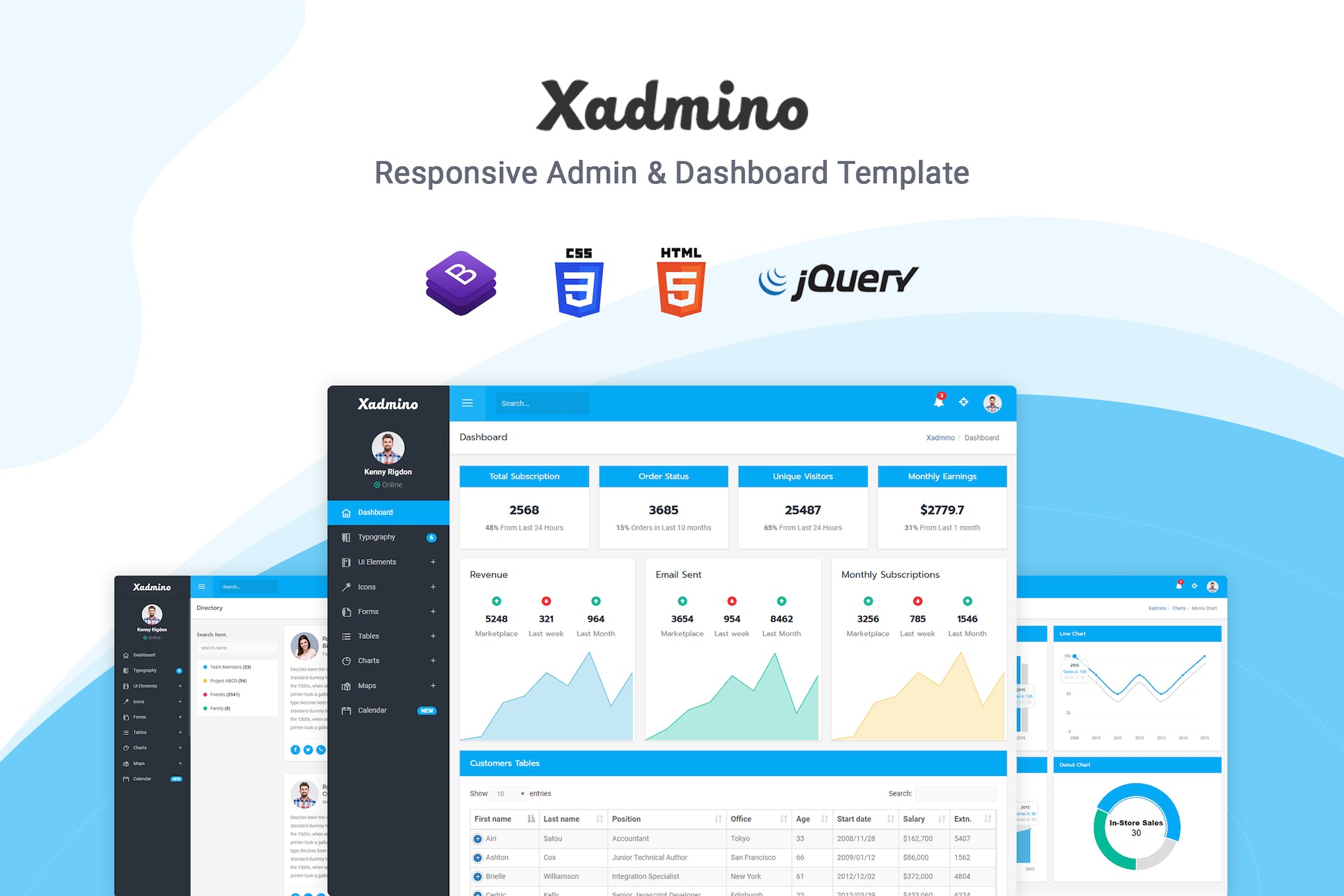 Xadmino – Admin & Dashboard Template