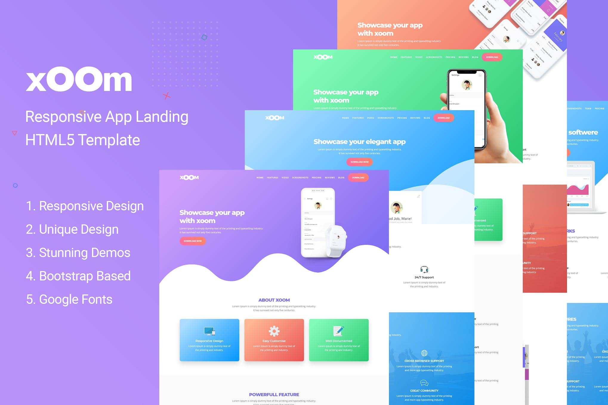 XOOM | App Landing Page