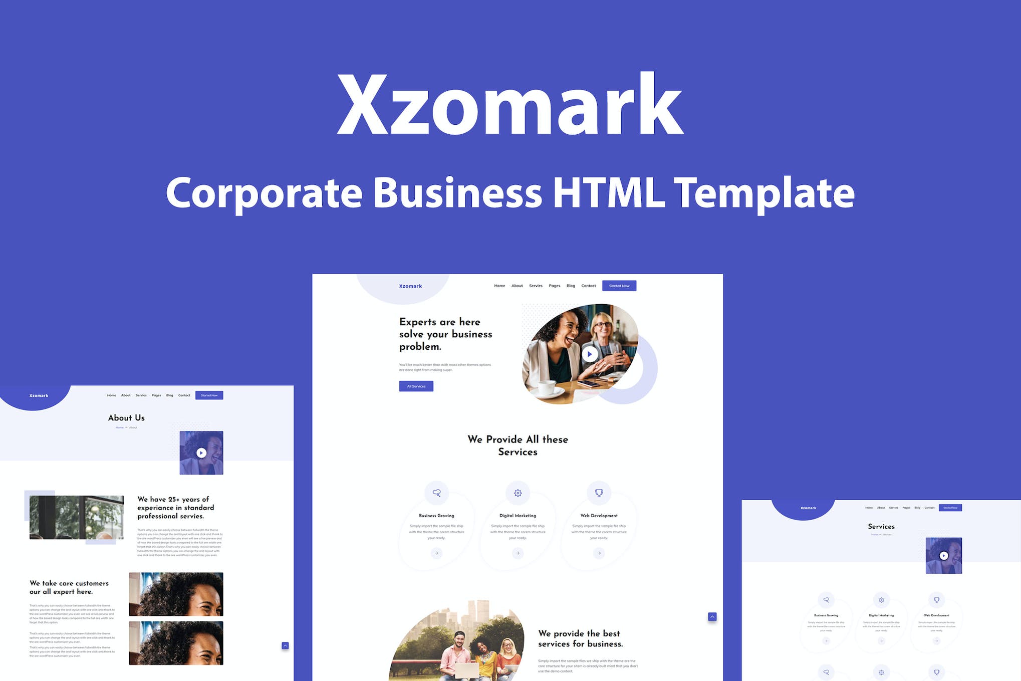 Xzomark – Corporate Business HTML Template