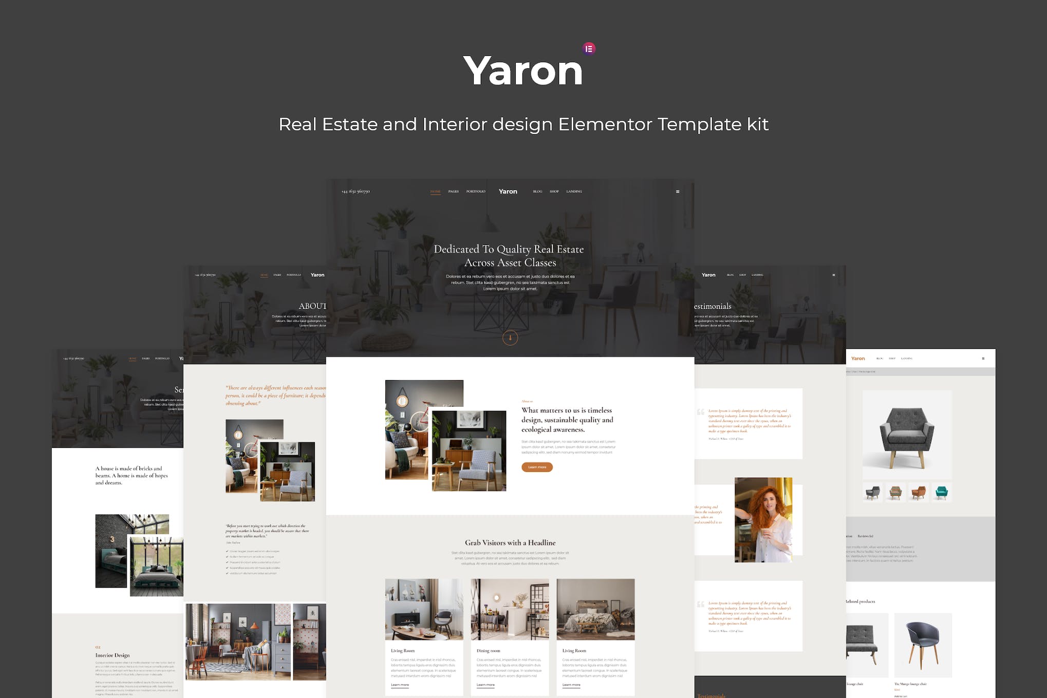 Yaron – Real Estate & Interior Design Elementor Template kit