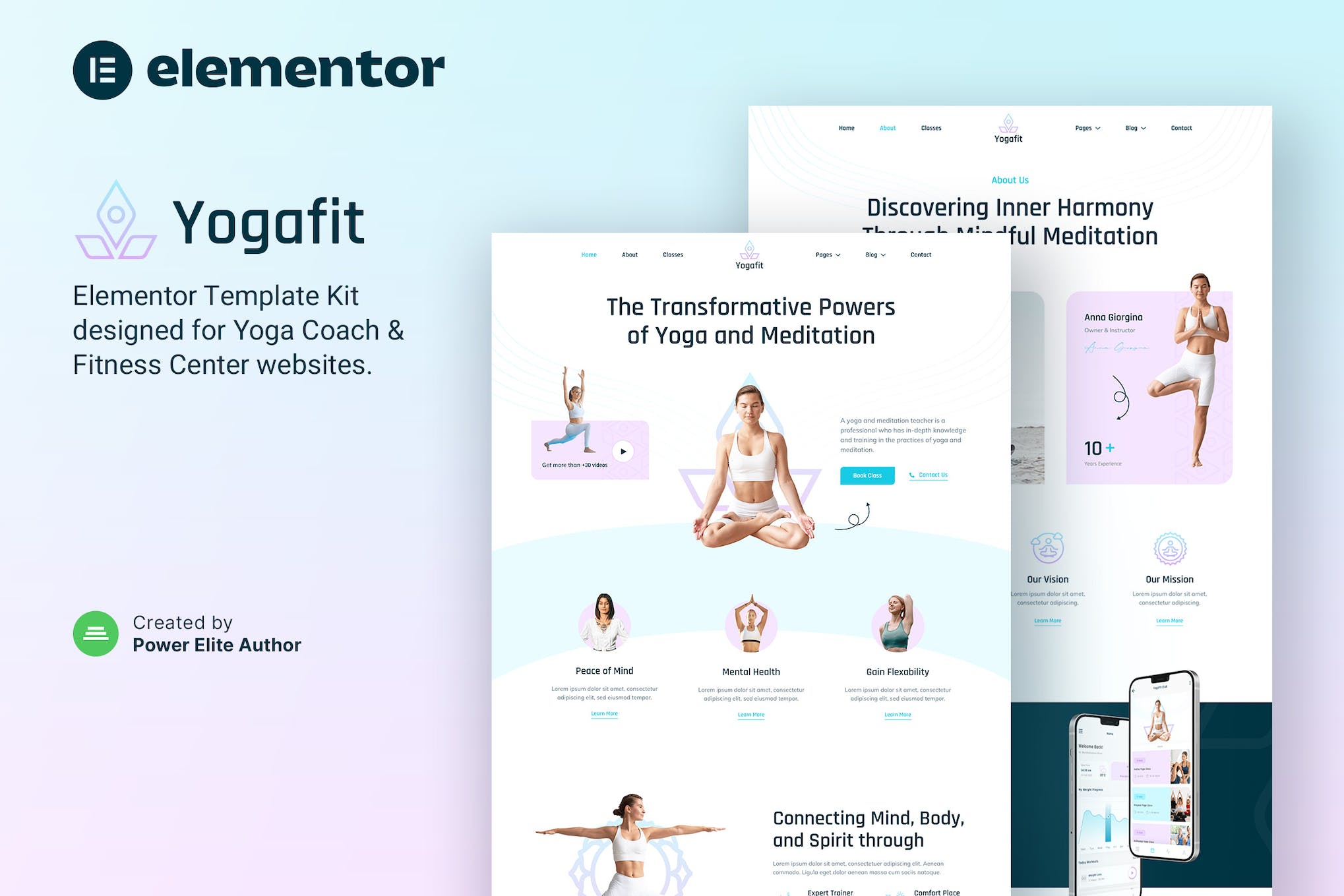 Yogafit – Yoga and Meditation Teacher Elementor Template Kit