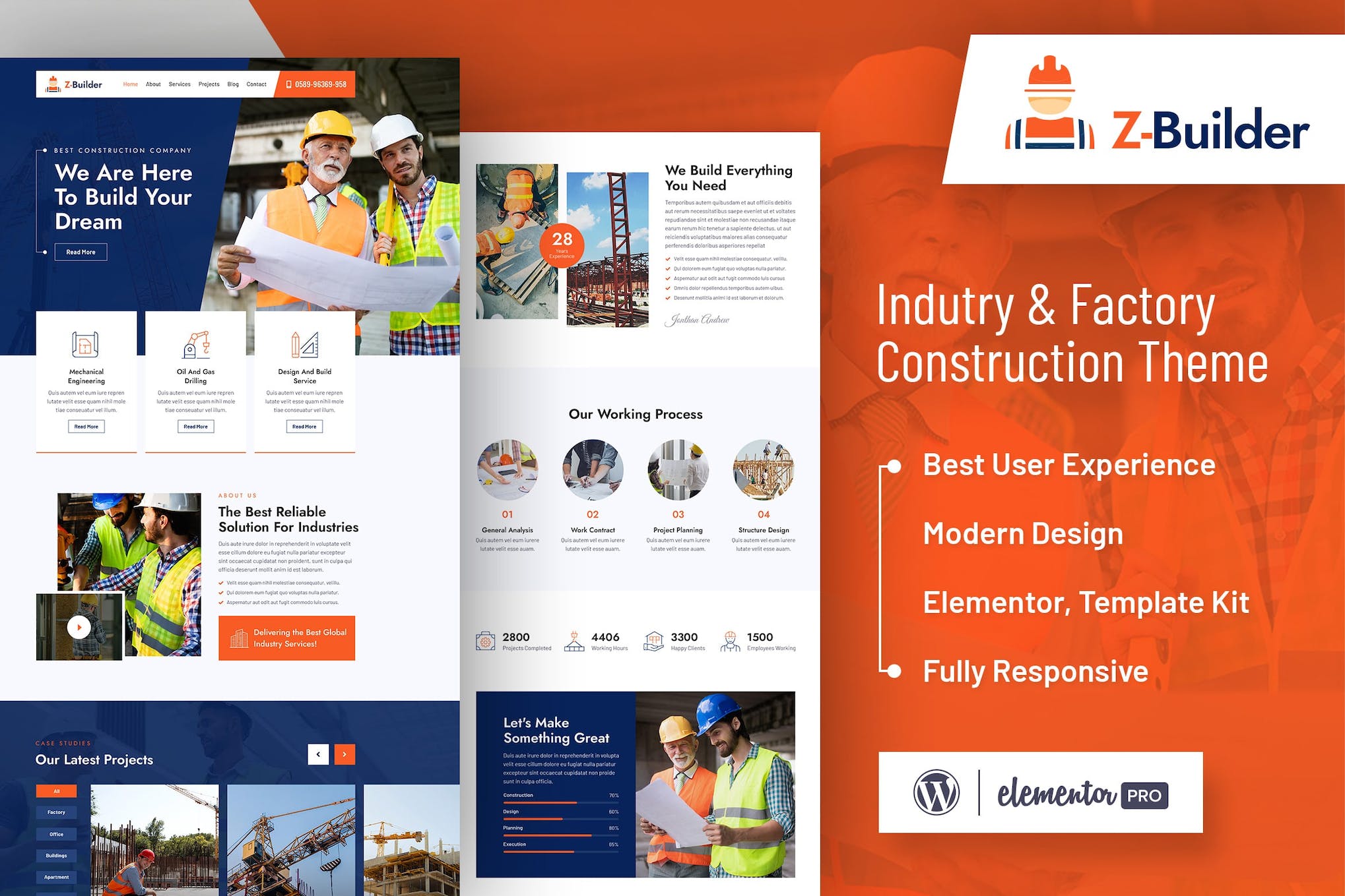 Z-Builder – Construction Elementor Template Kit