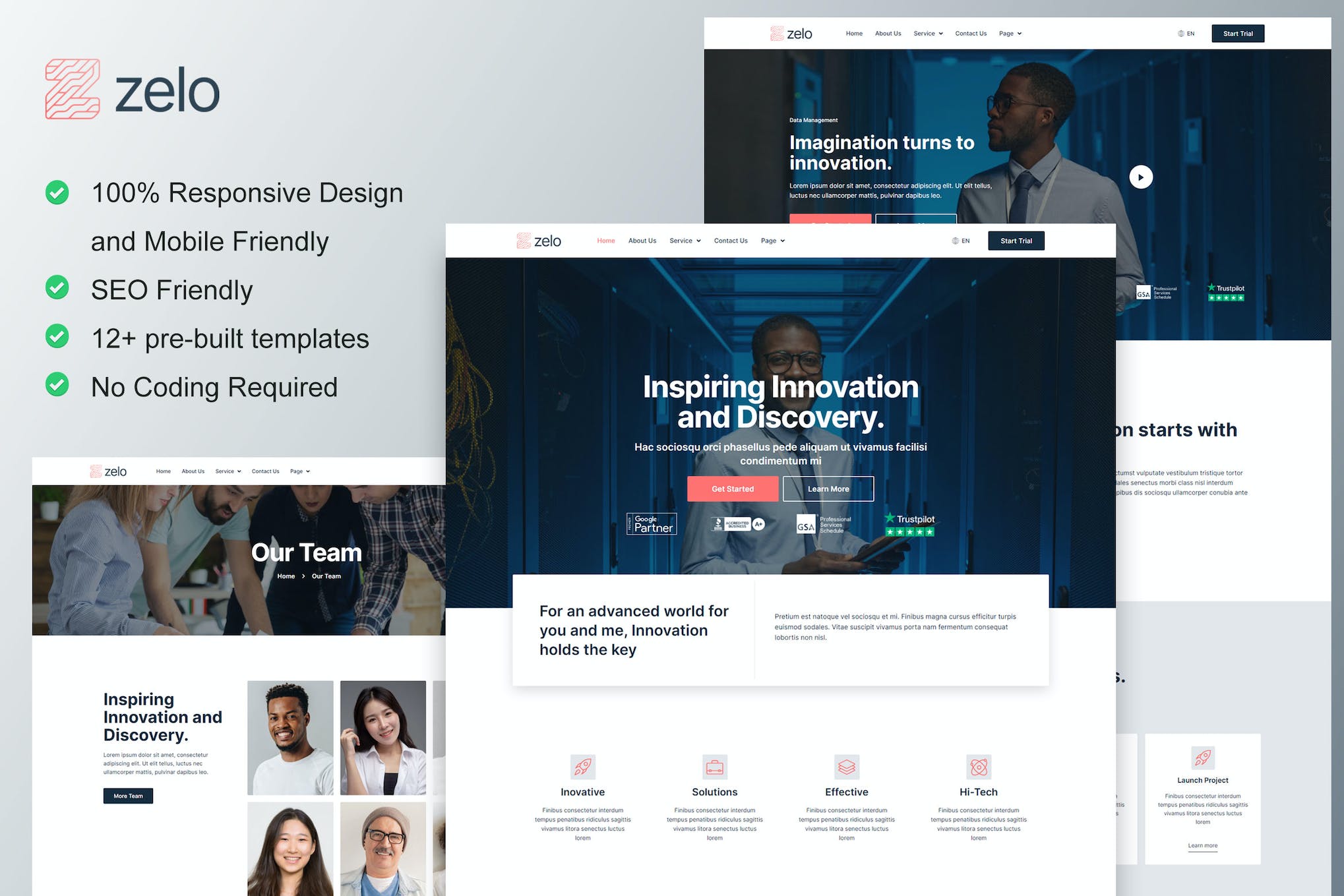 Zelo – Startup Business & Technology Company Elementor Template Kit