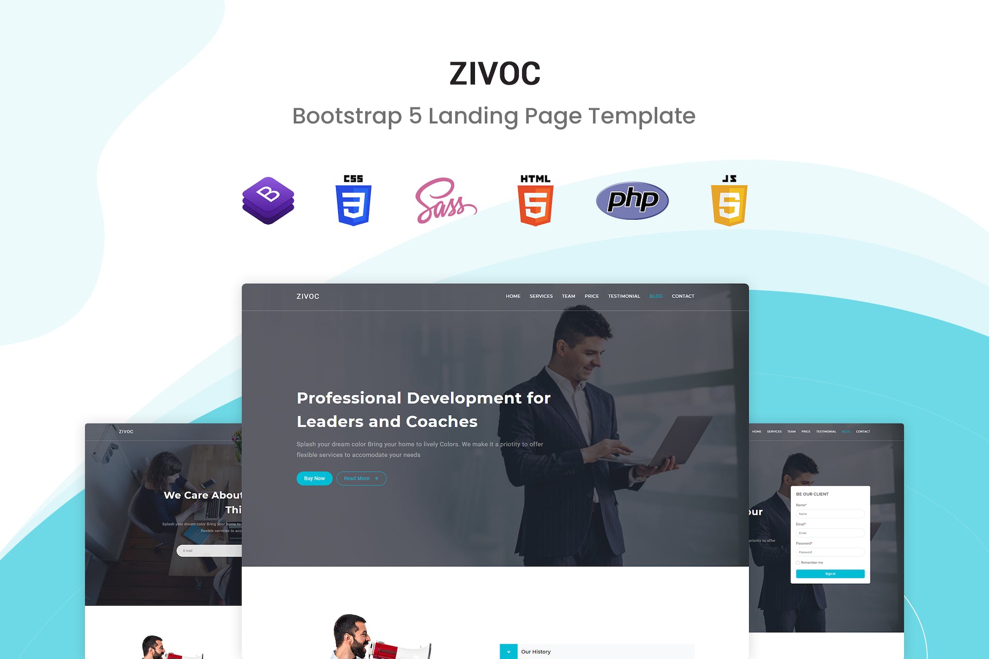 Zivoc – Bootstrap 5 Landing Page Template