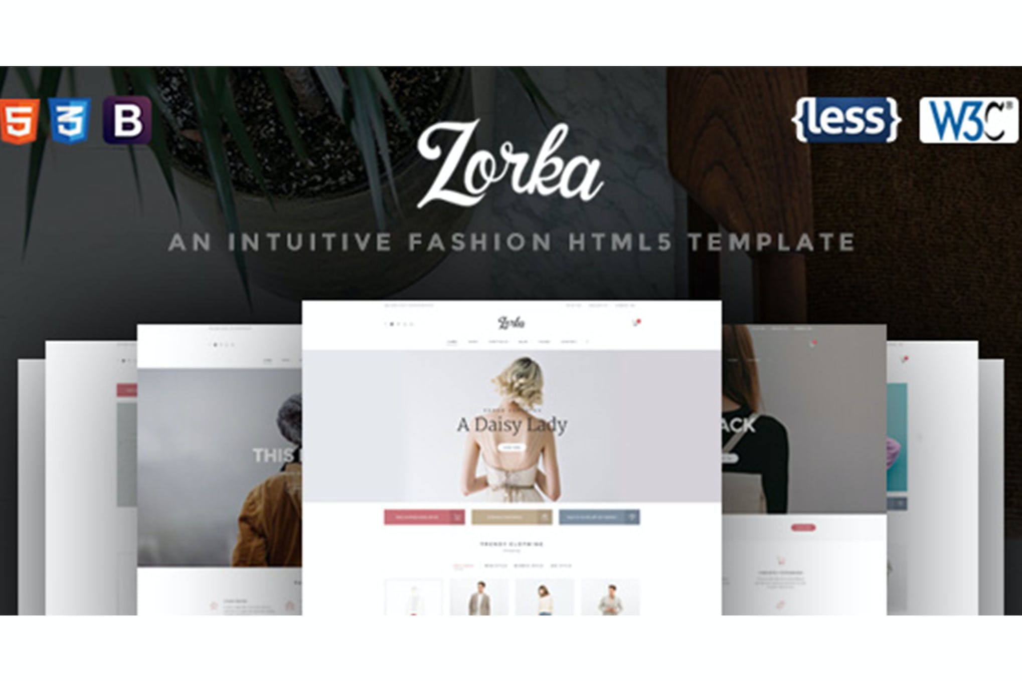 Zorka – An Intuitive Fashion HTML5 Template