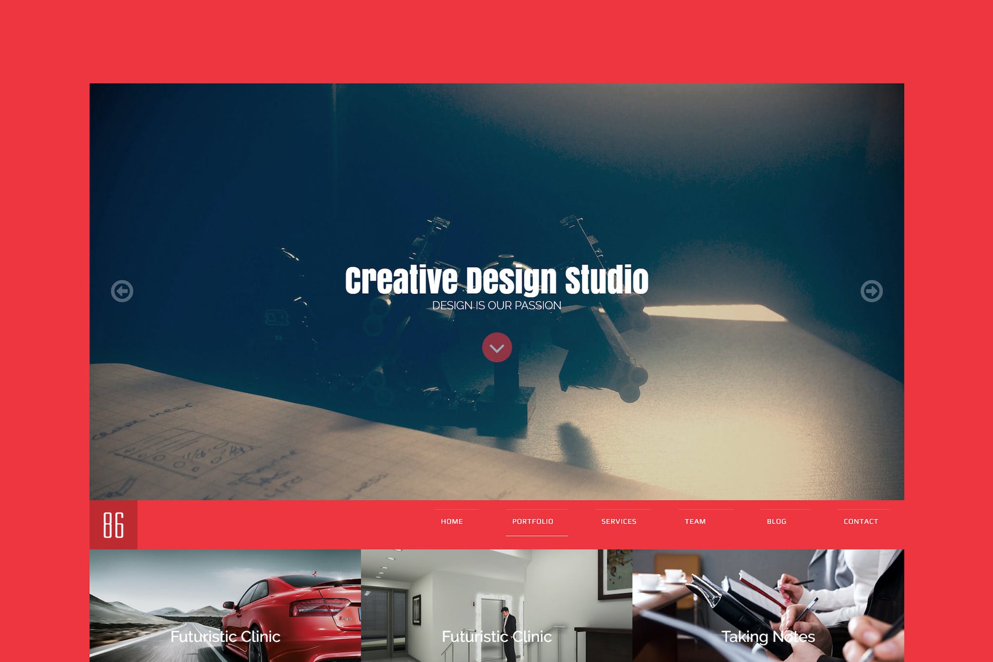 86Studio – Multi-Skin One Page HTML Template