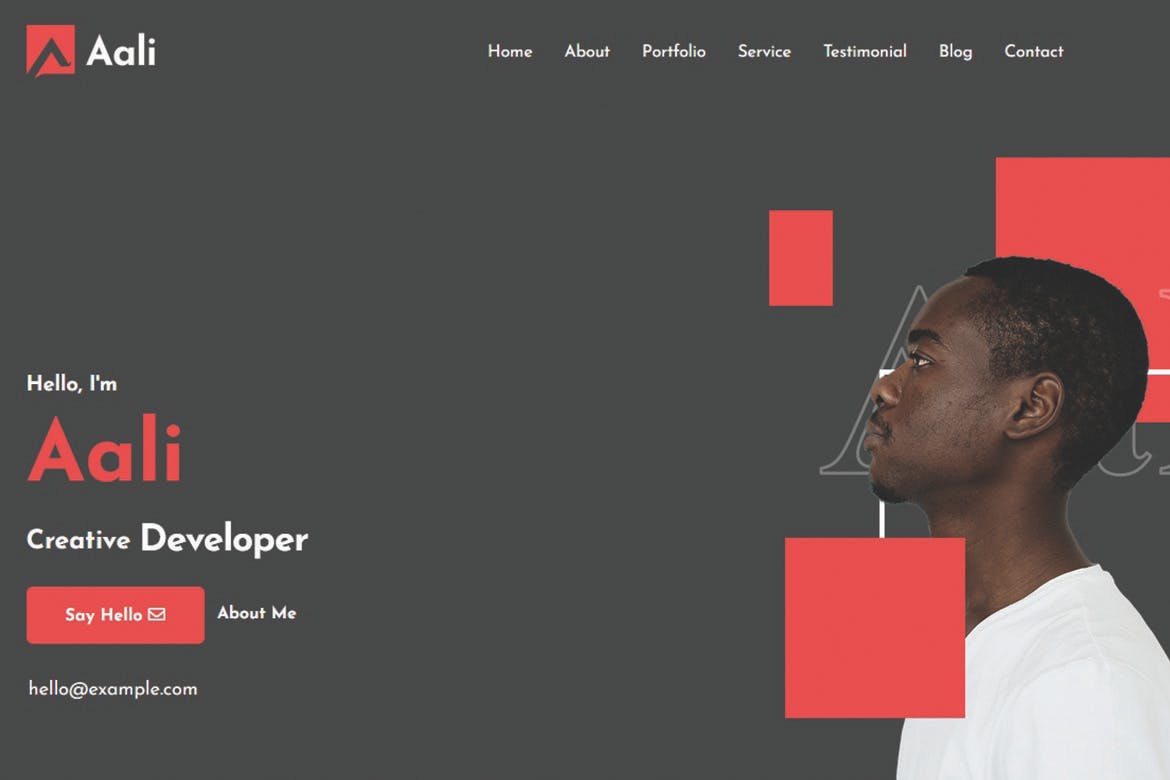 Aali – Personal Portfolio & Resume