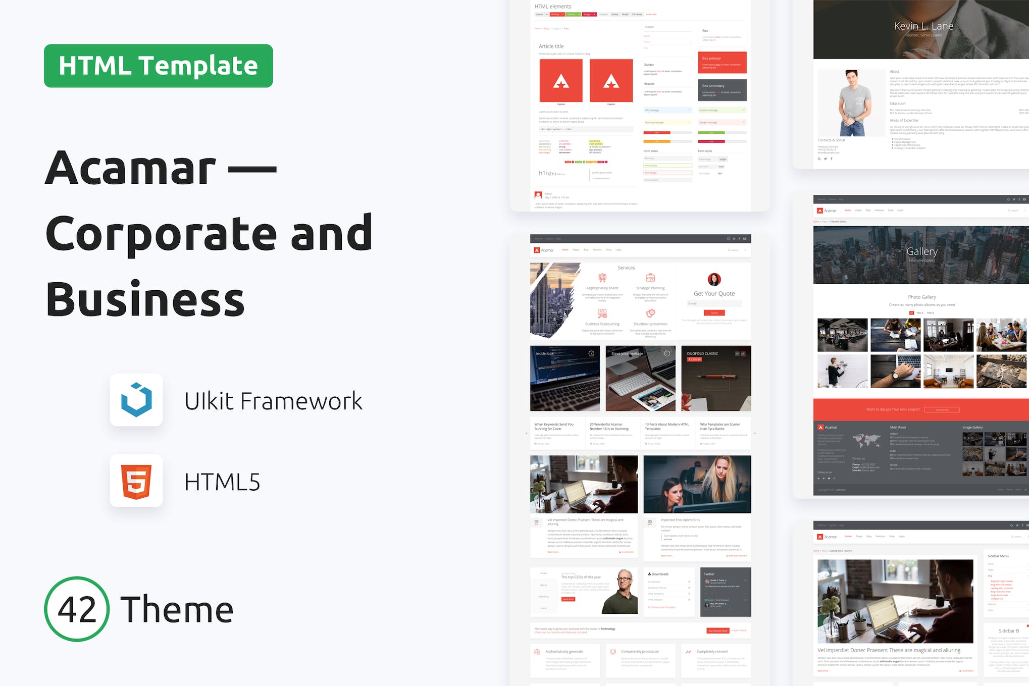 Acamar — Tiled Layout Responsive HTML Template