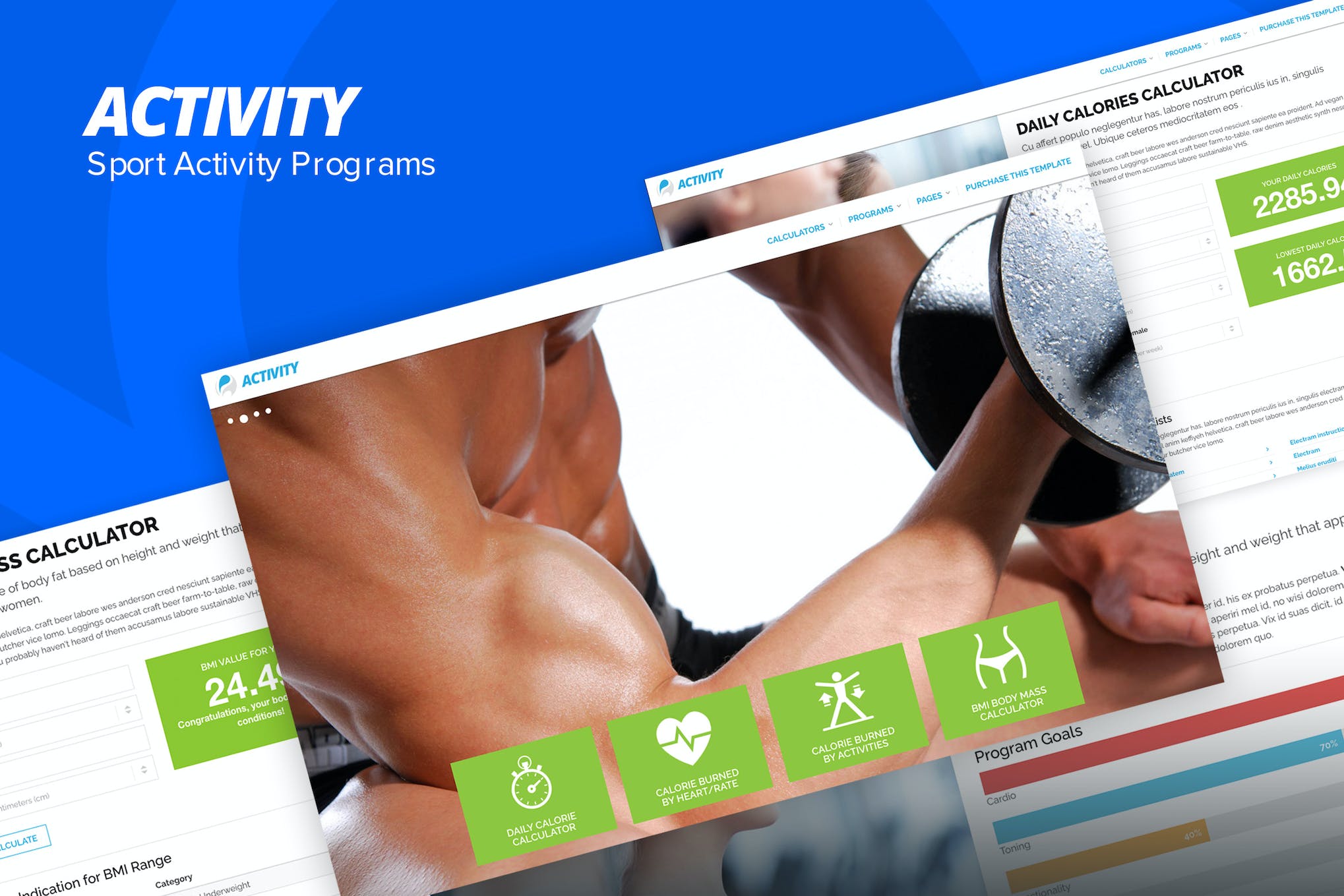 Activity – Sport and Fitness Site Template