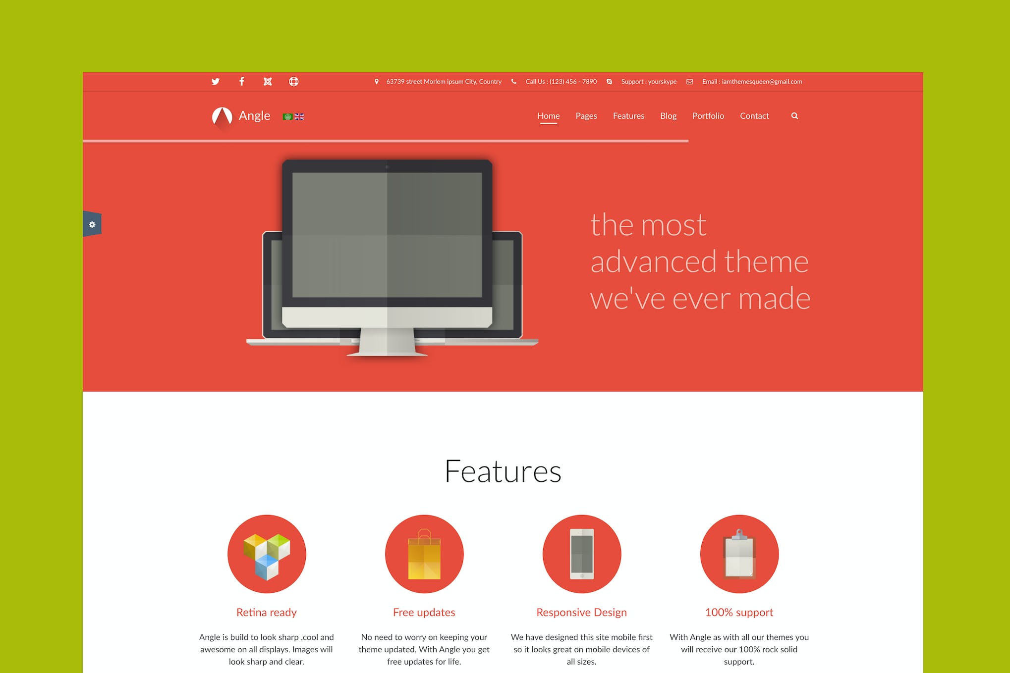 Angle – Responsive MultiPurpose Joomla Theme