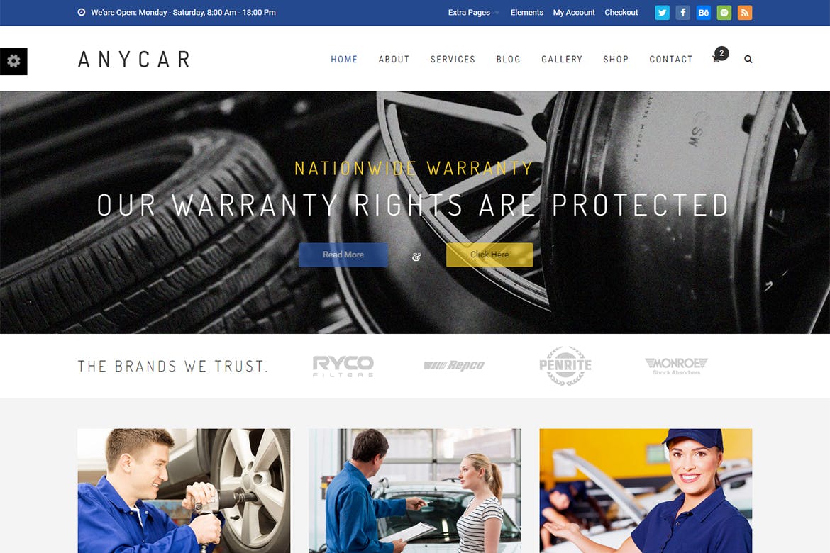 AnyCar – HTML Template for Automotive & Business