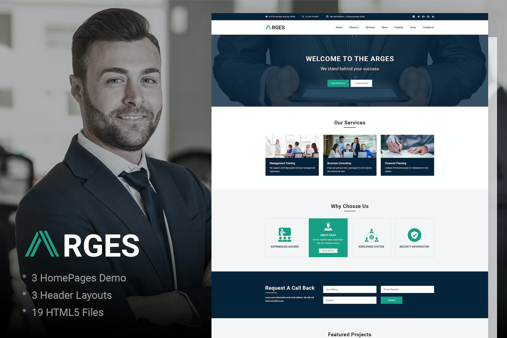 Arges | Corporate & Business HTML5 Template