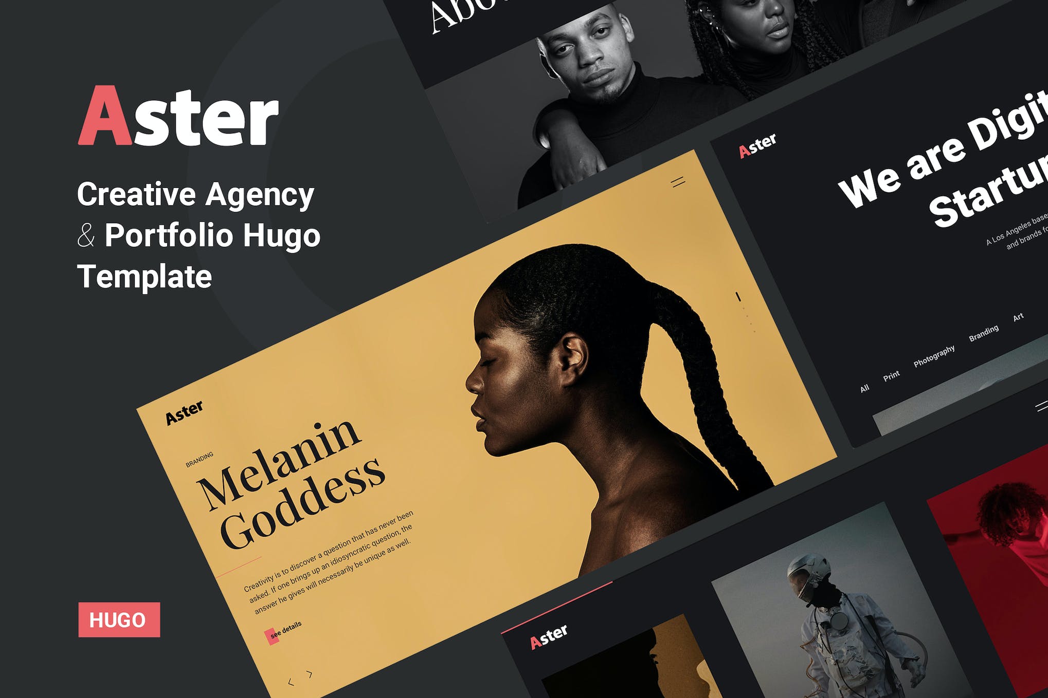 Aster – Creative Agency Portfolio HUGO Theme