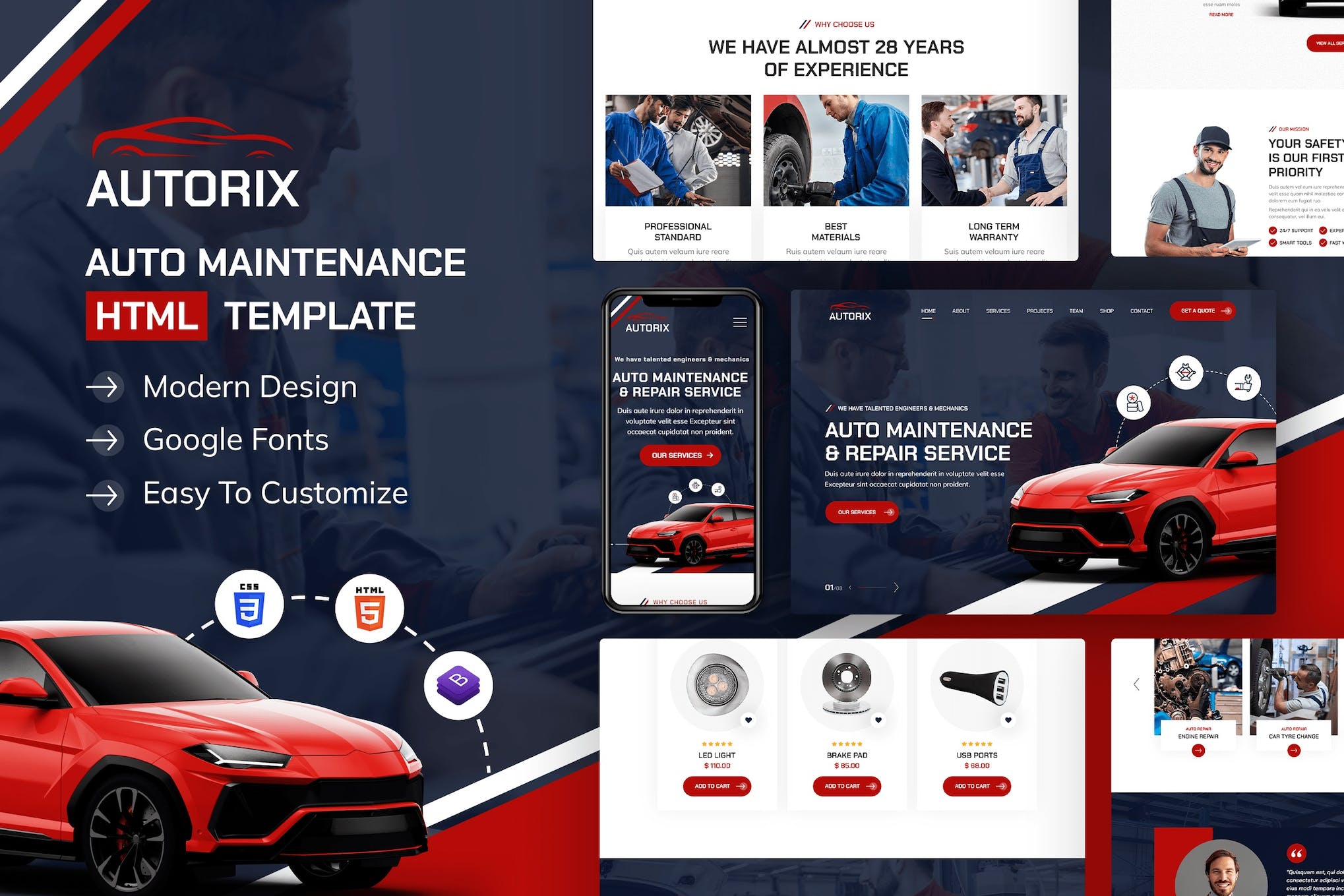 Autorix | Auto Maintenance HTML Template