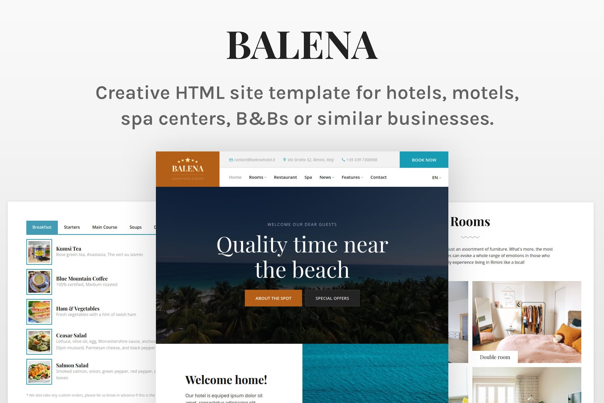 Balena – Hotel HTML Site Template