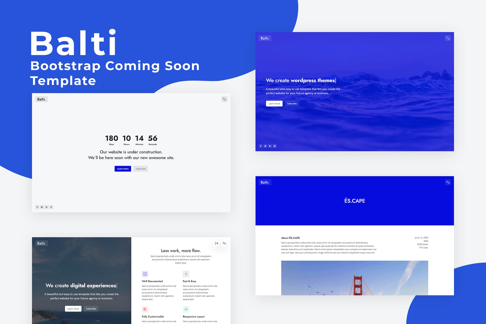 Balti – Bootstrap Coming Soon Template