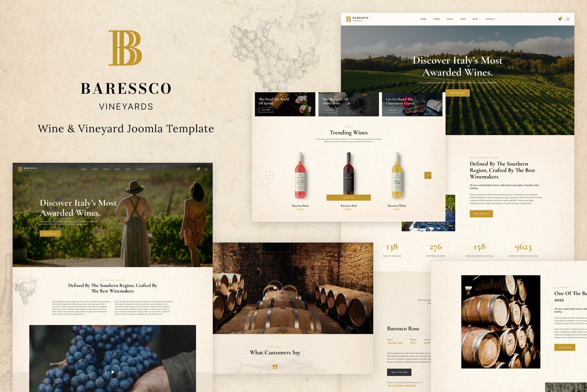 Baressco – Wine, Vineyard & Winery Joomla Template