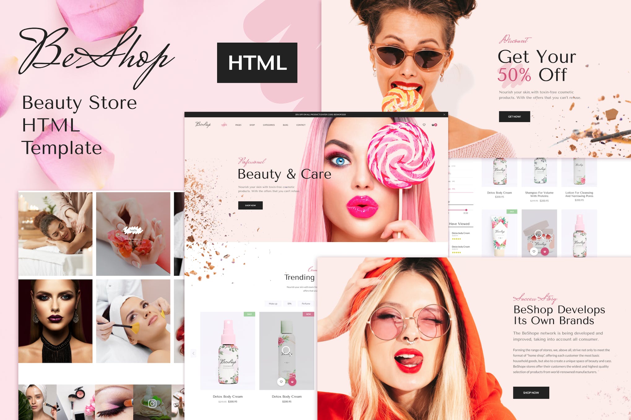 BeShop – Beauty eCommerce HTML Template