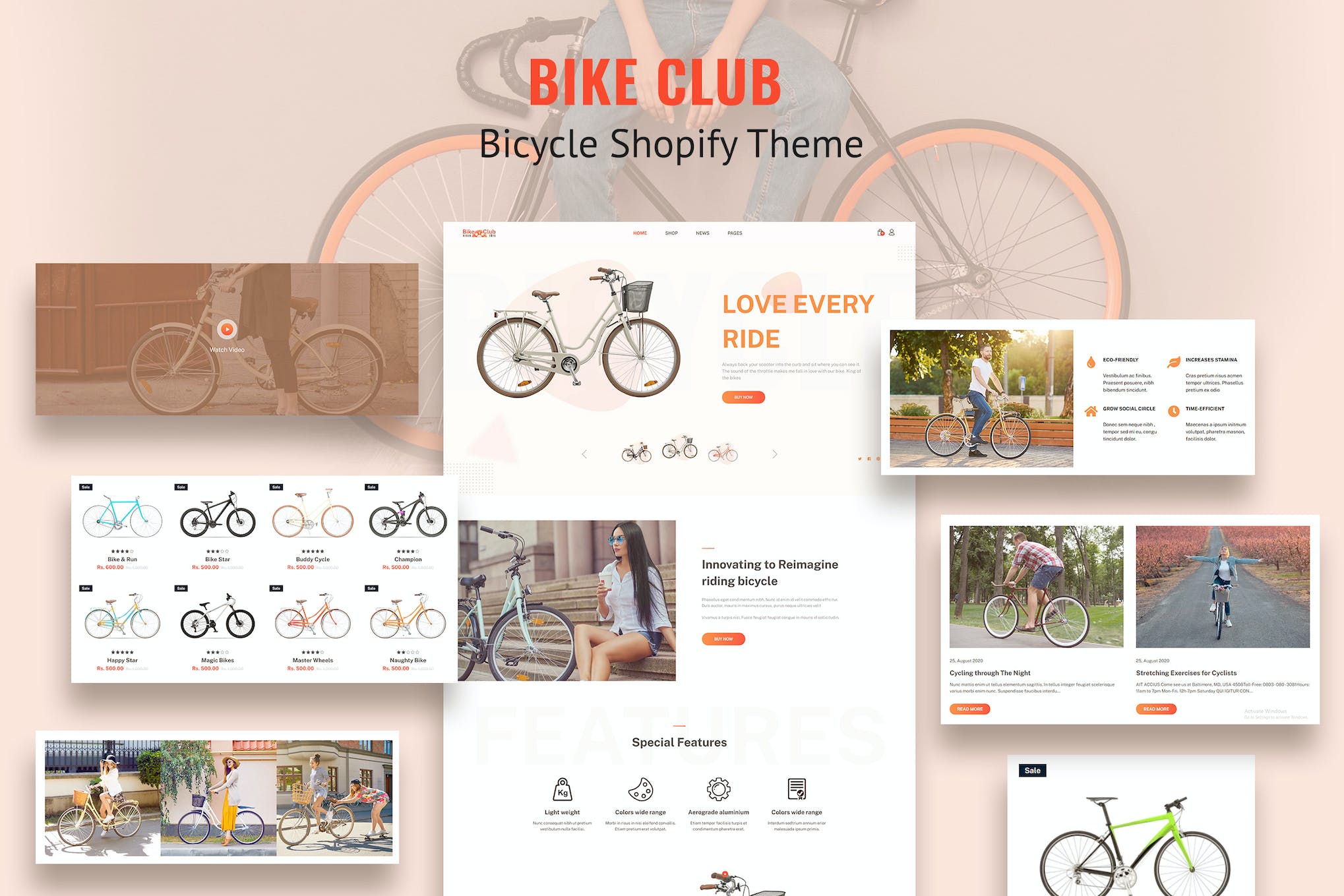 Bikez – Bike Shop, Cycle Single Shopify Theme