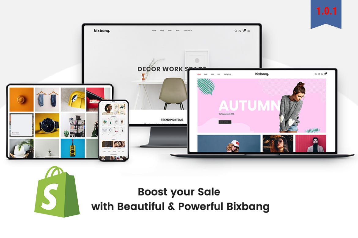 Bixbang | Minimalist eCommerce Shopify Template