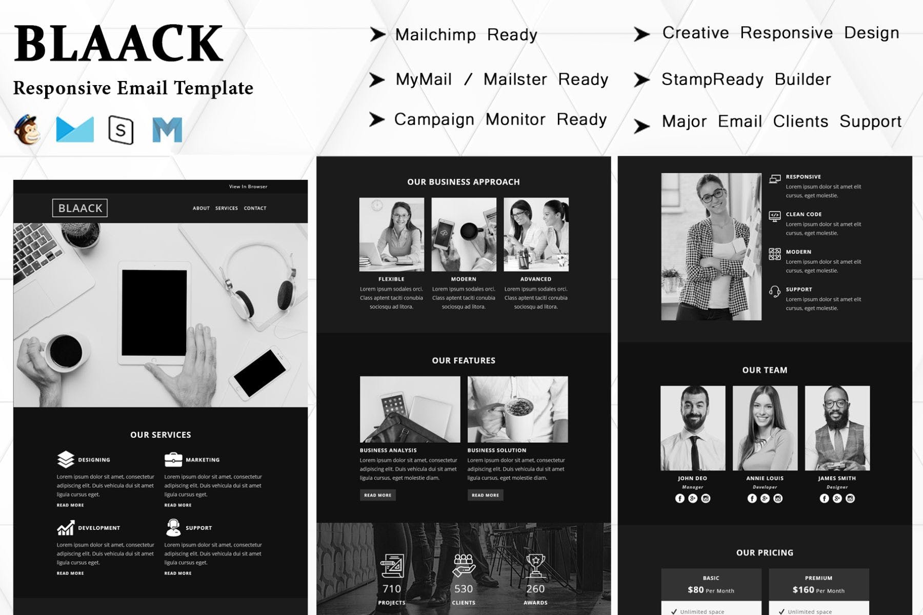 Blaack – Multipurpose Responsive Email Template