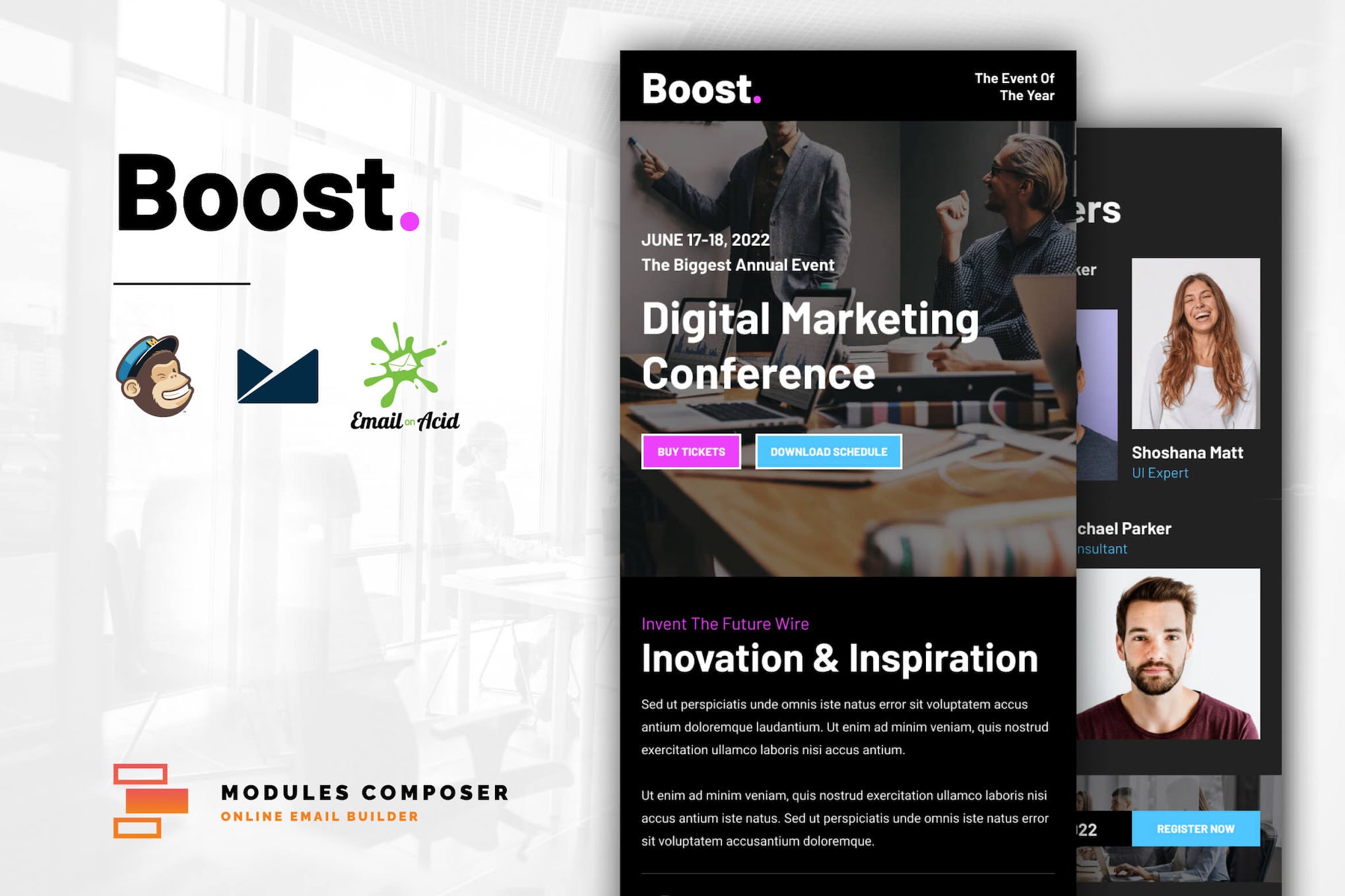 Boost – Event / Conference Responsive Email