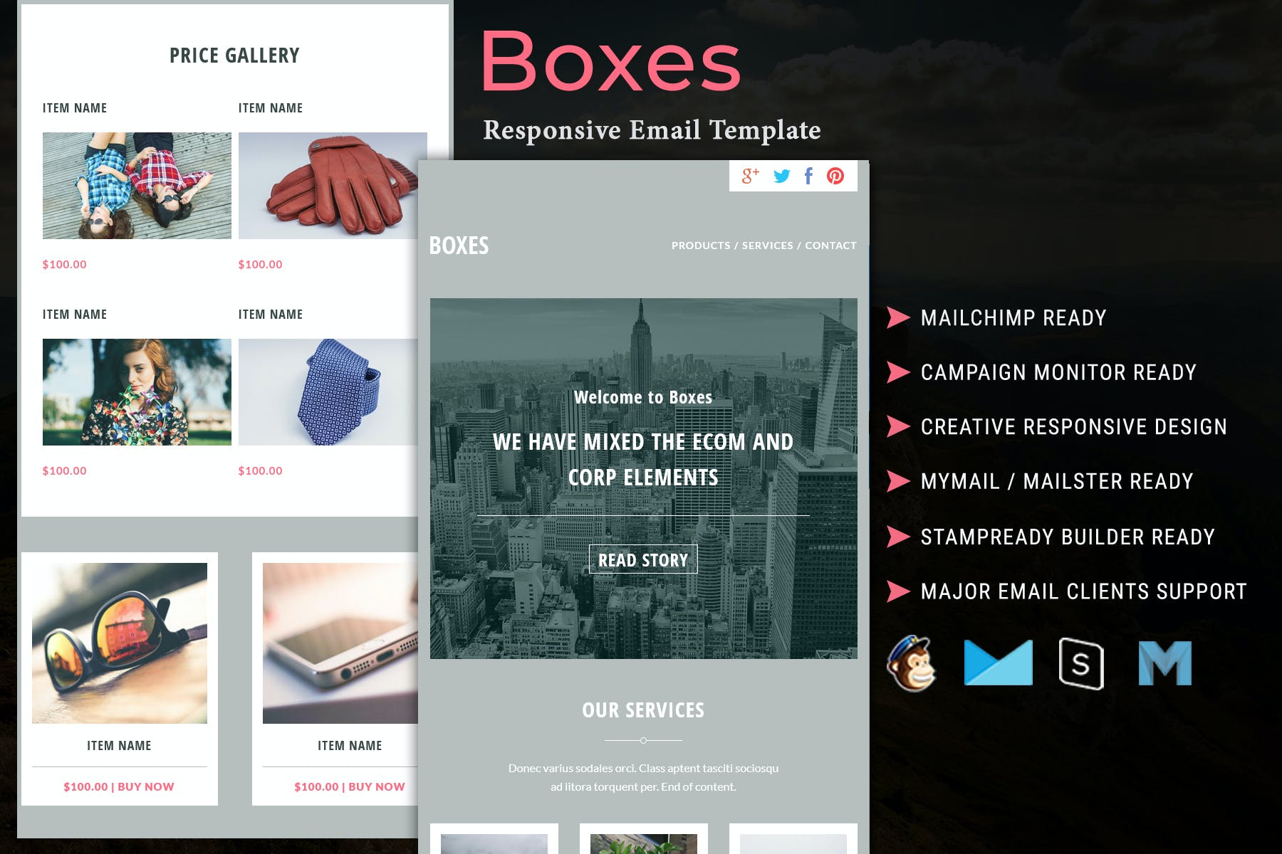 Boxes – Multipurpose Responsive Email Template