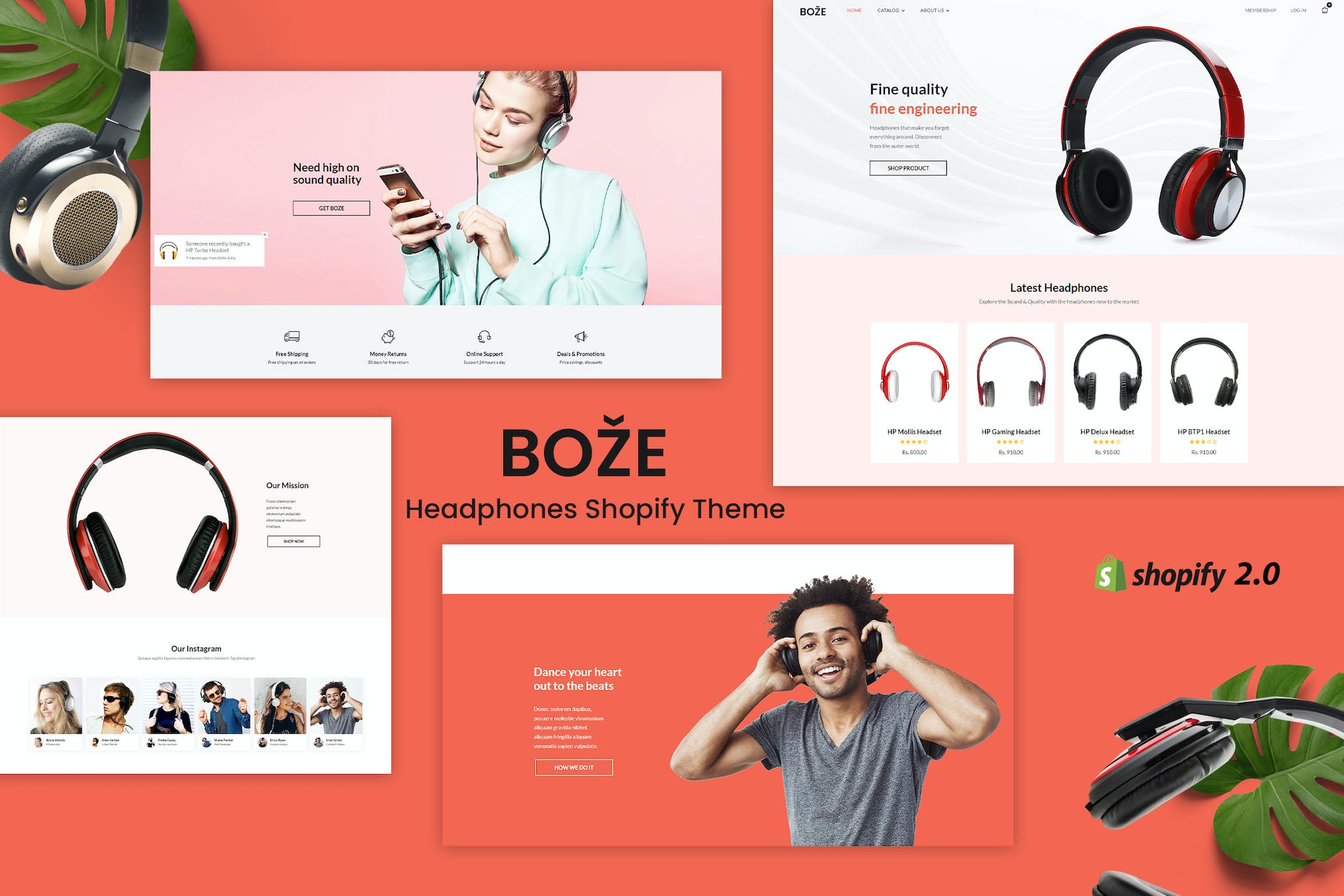 Boze – Headphone and Audio Store Shopify Theme