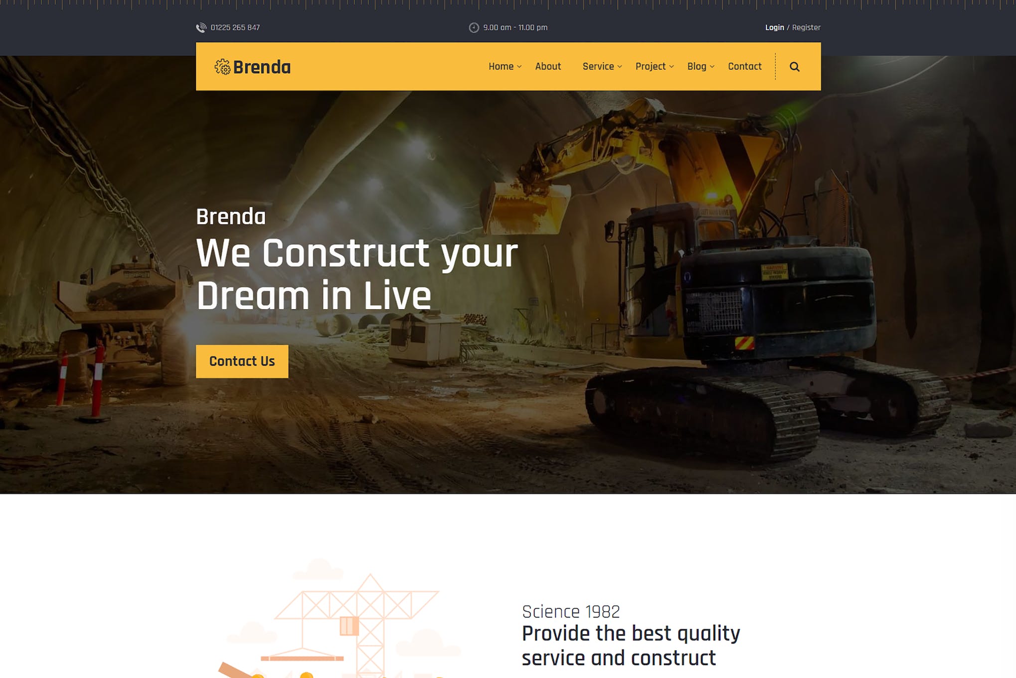 Brenda – Construction HTML5 Template