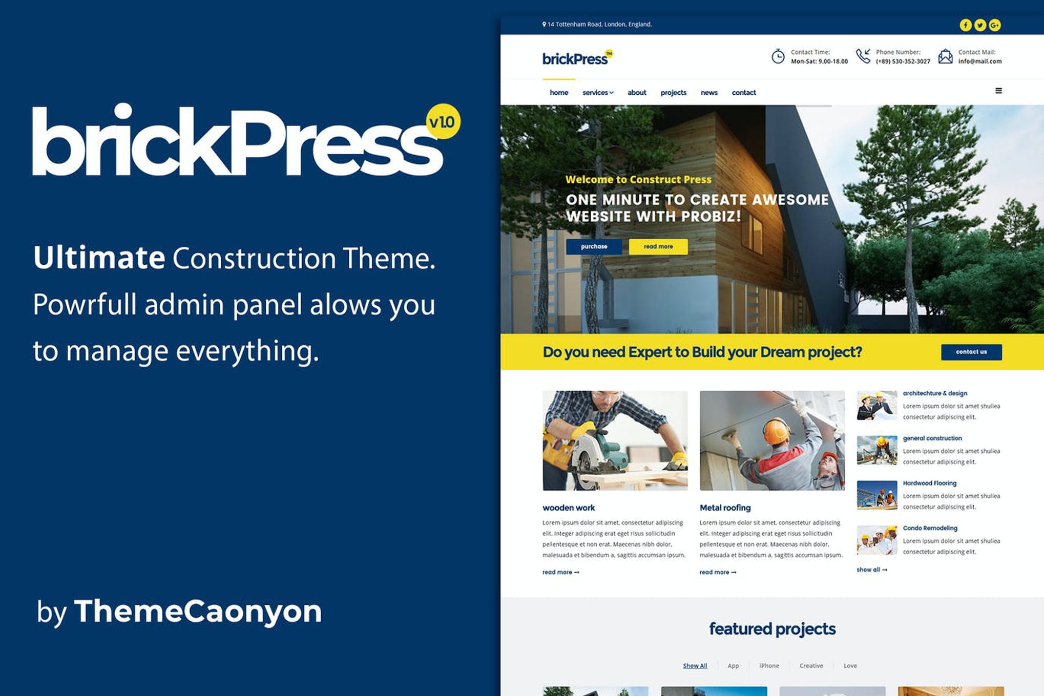 BrickPress – Construction & Building HTML5 Templat