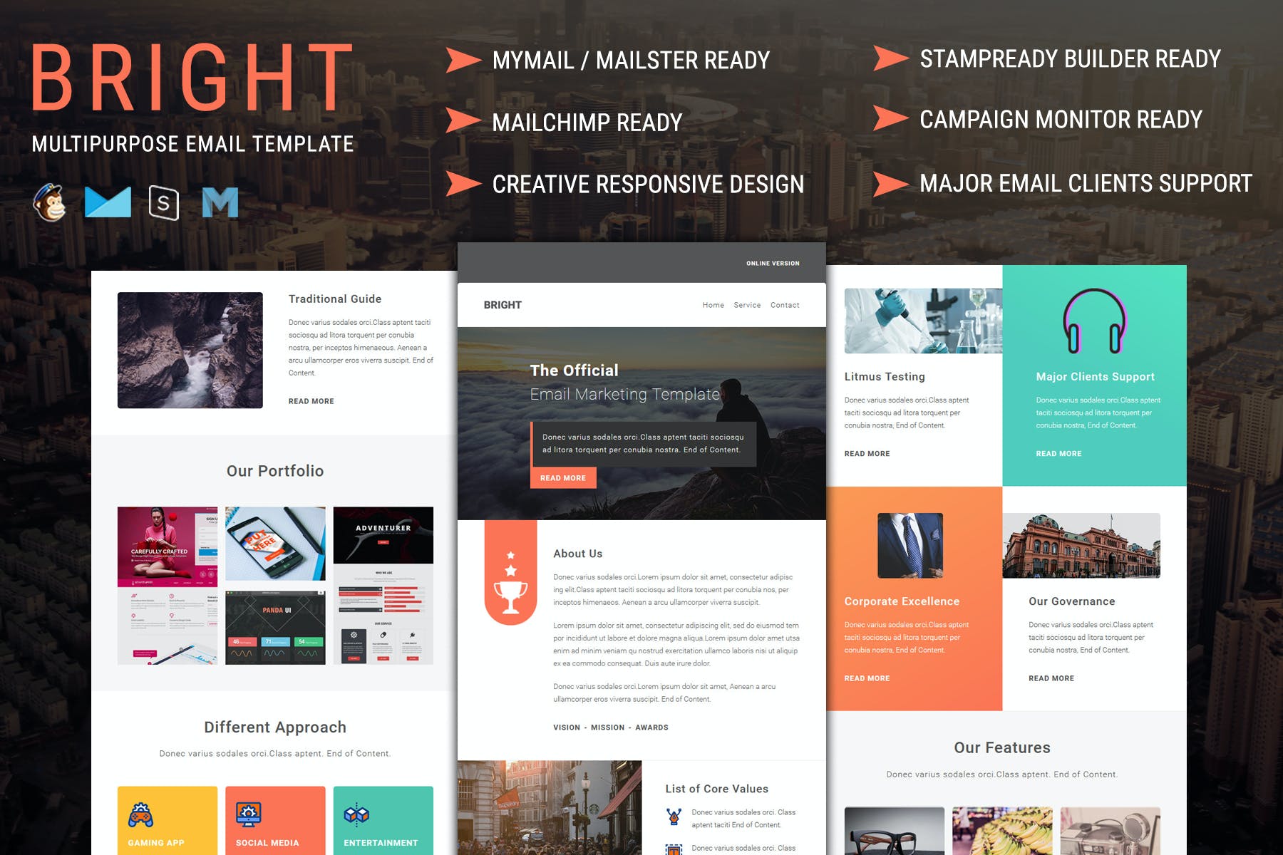 Bright – Multipurpose Responsive Email Template