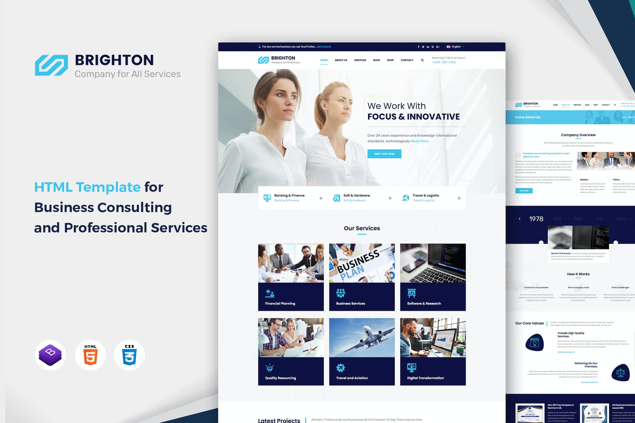 Brighton – Business Consulting Service Template