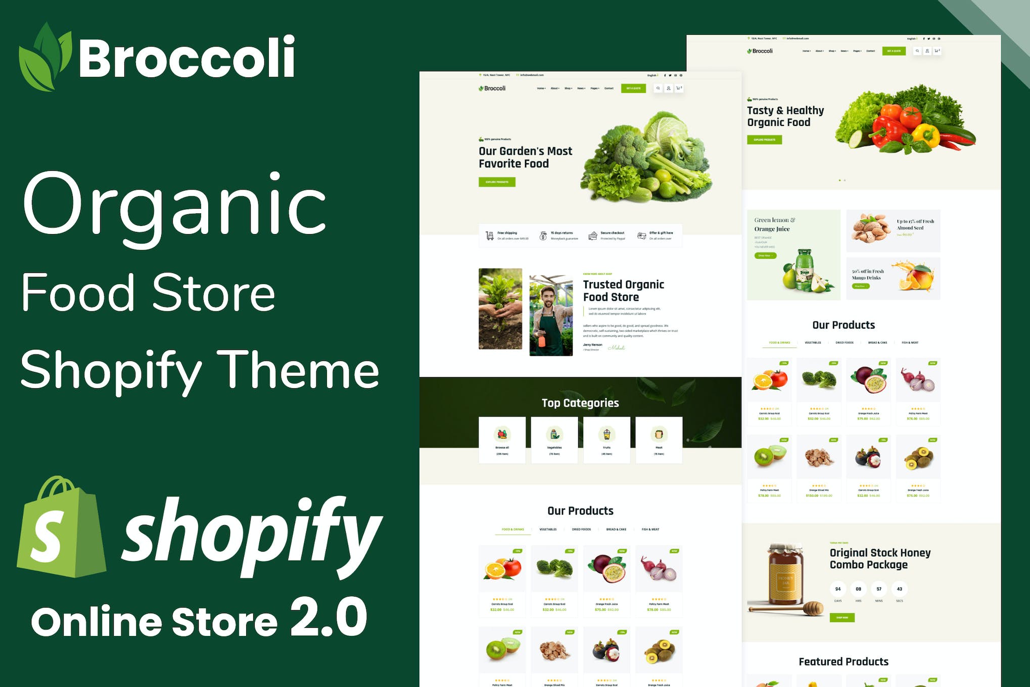 Broccoli – Organic Food Store Shopify Theme OS 2.0