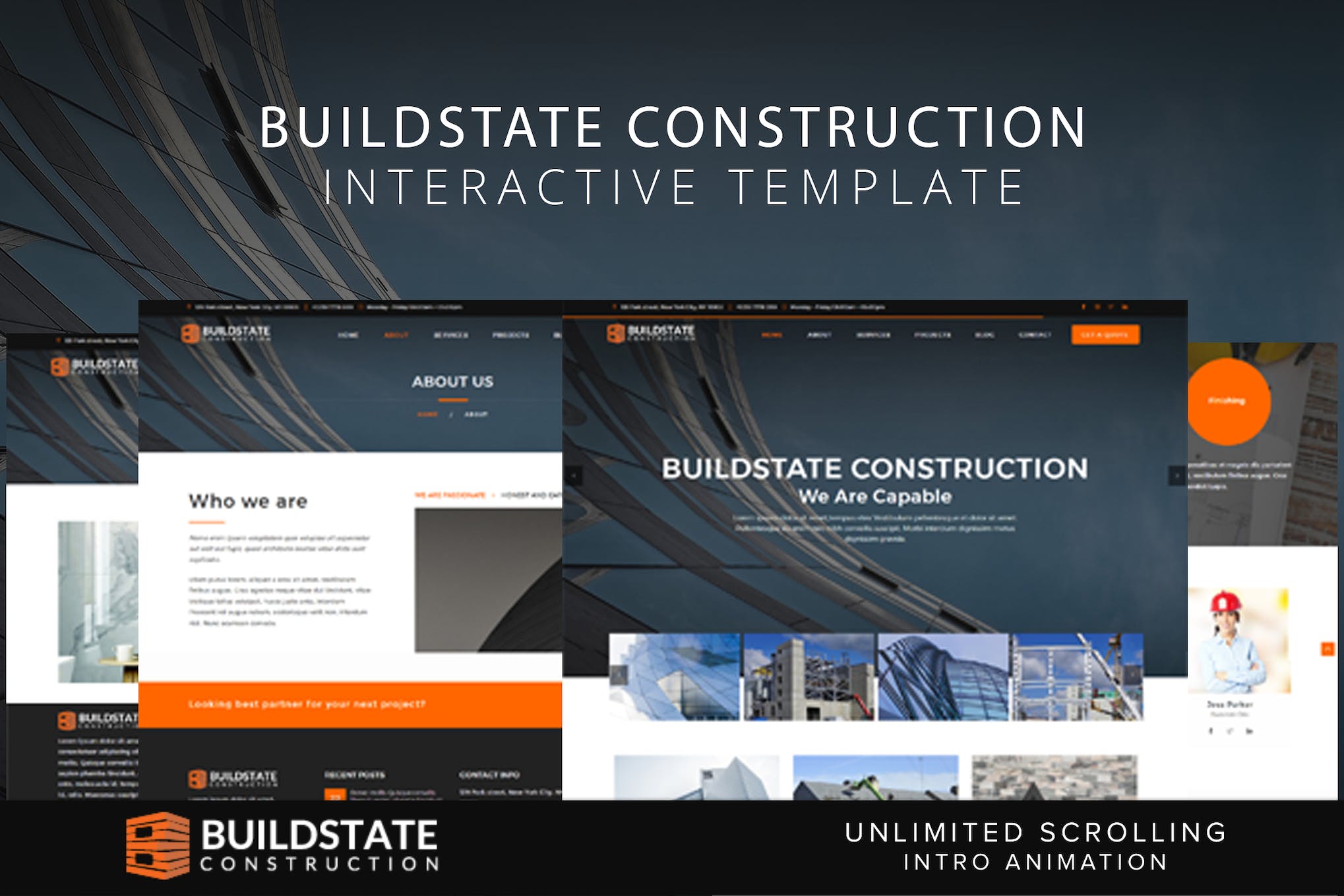 Buildstate Construction Interactive Template