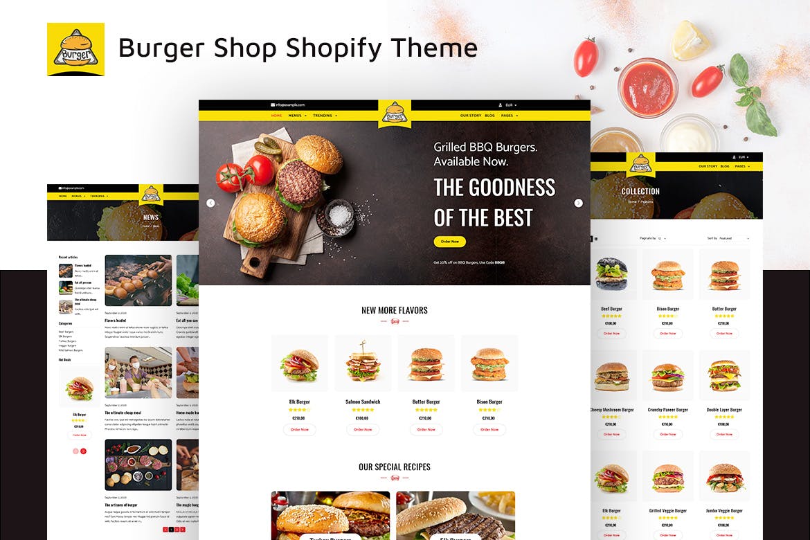 Burgs – Food Delivery & Restaurant Shopify Theme