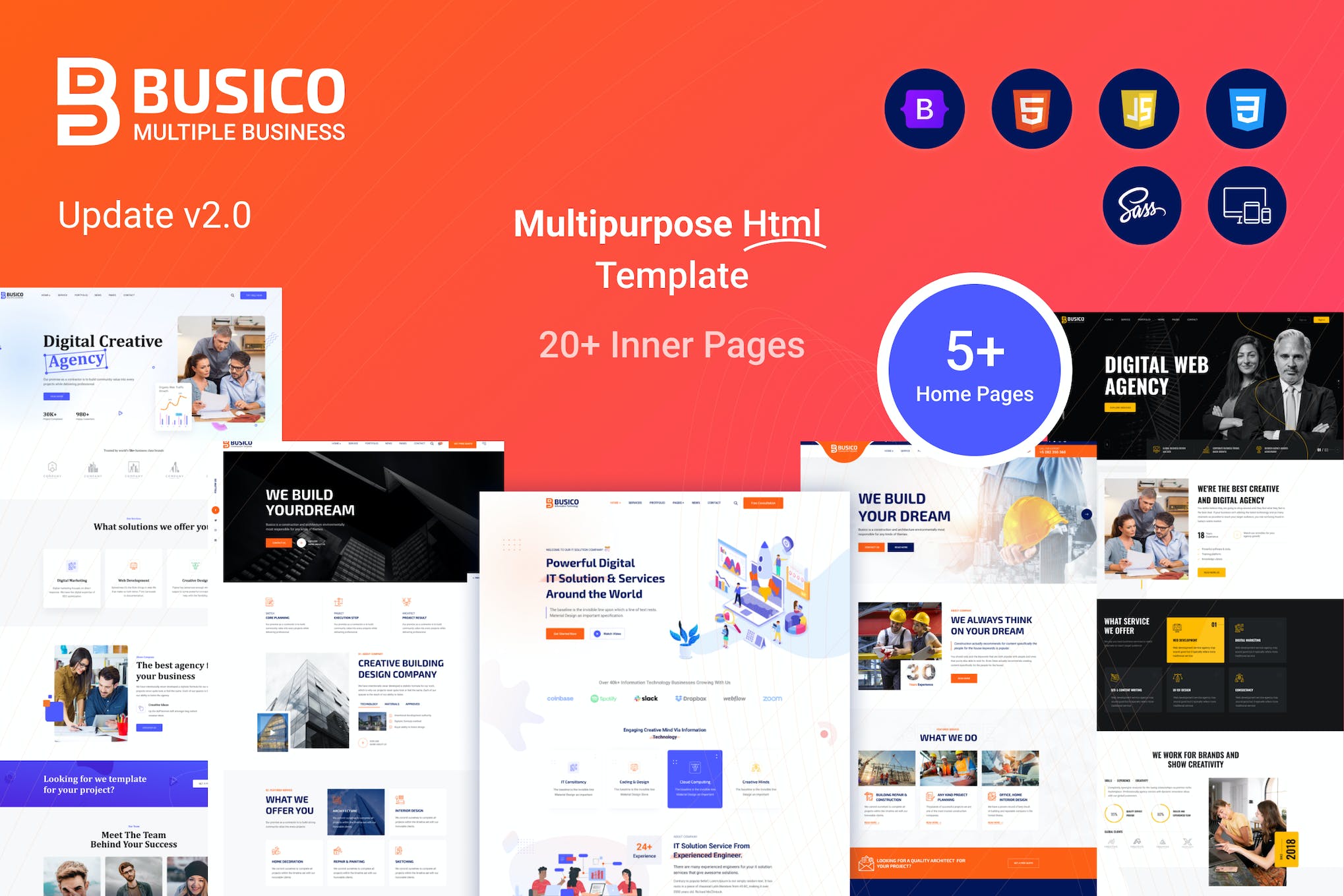 Busico – Multipurpose Bootstrap Template