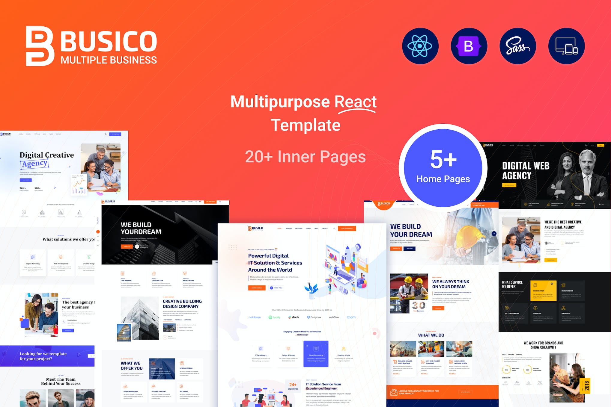 Busico – Multipurpose Business React Template