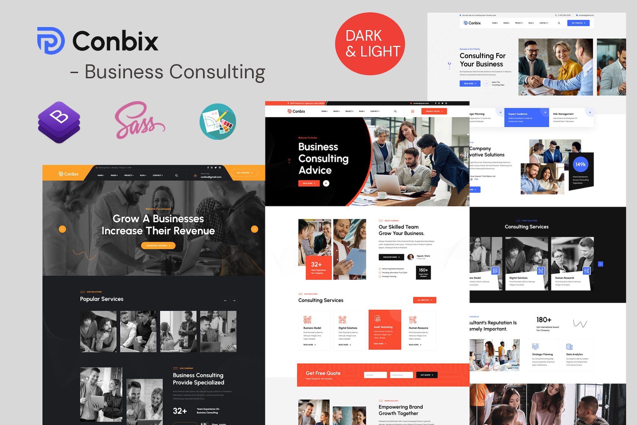 Business Consulting HTML & Bootstrap Template