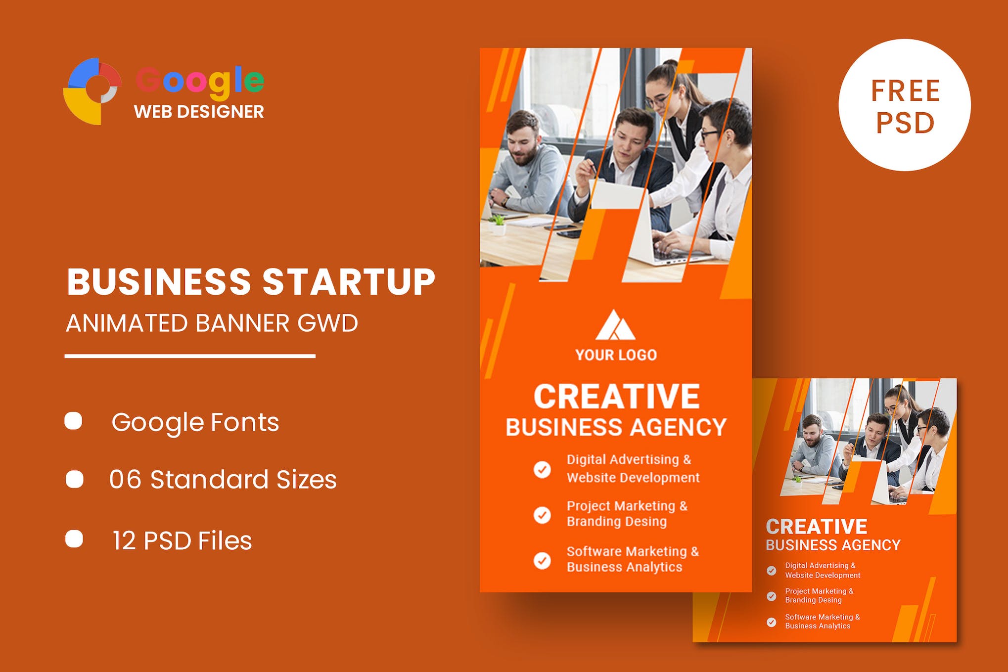 Business Startup Animated Banner GWD