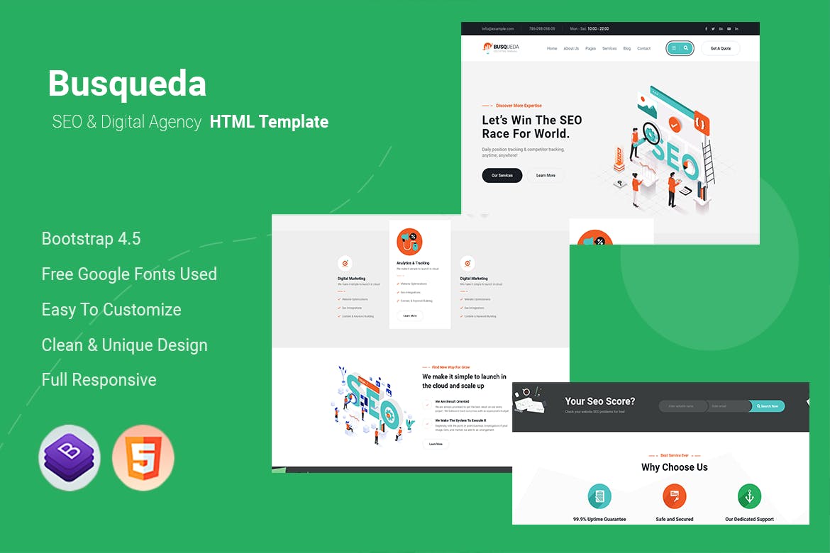 Busqueda – SEO & Digital Agency HTML Template