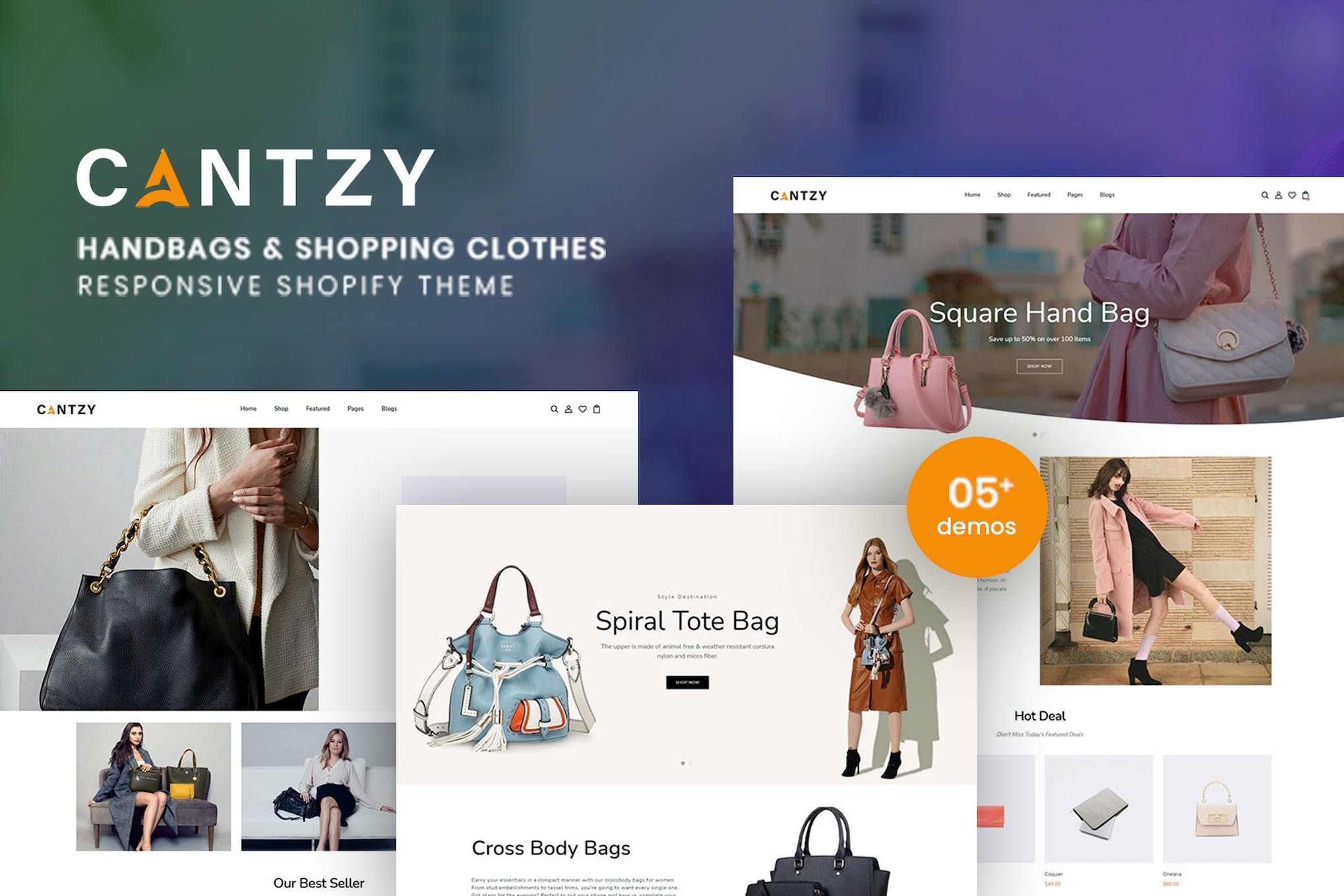 Cantzy – Handbags & Shopping Clothes Shopify Theme