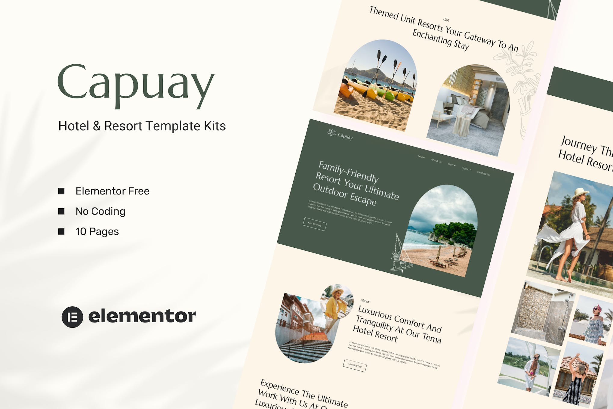 Capuay – Hotel & Resort Elementor Template Kit