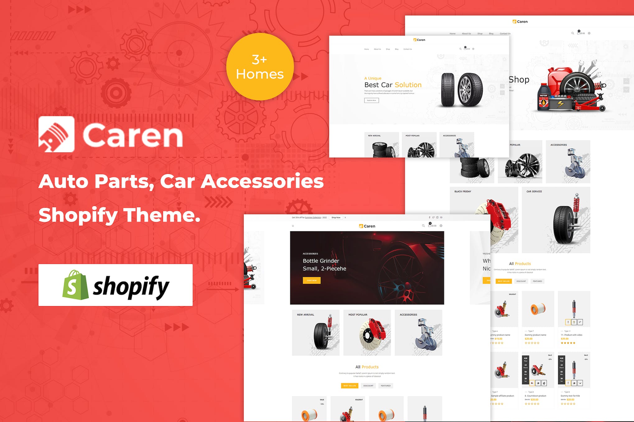 Caren – Auto Parts, Car Accessories Shopify Theme